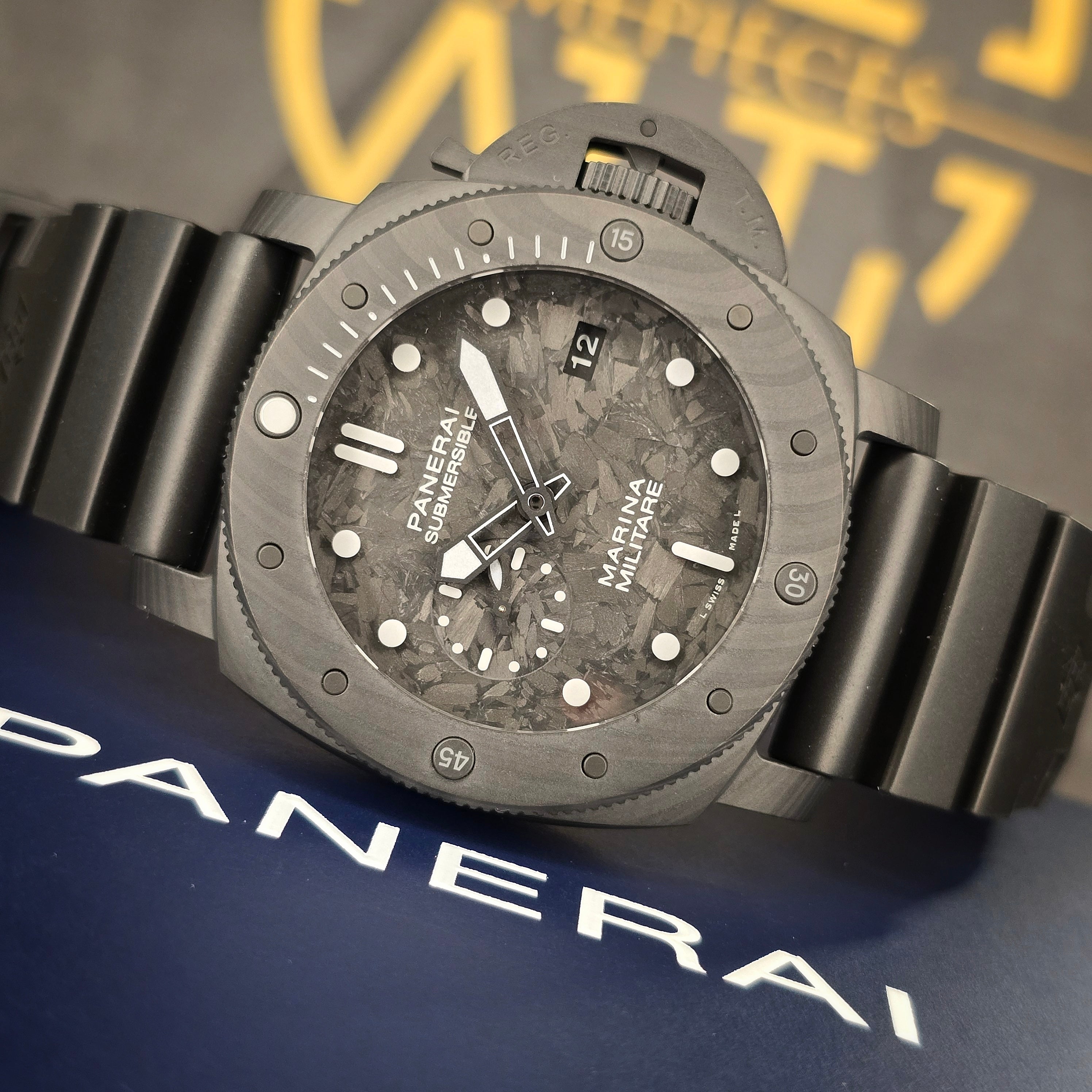 Officine Panerai Submersible Marina Militare Carbotech