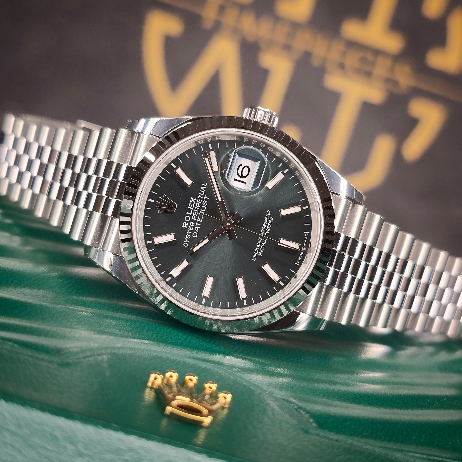 Rolex Datejust 126234 Mint Green front view