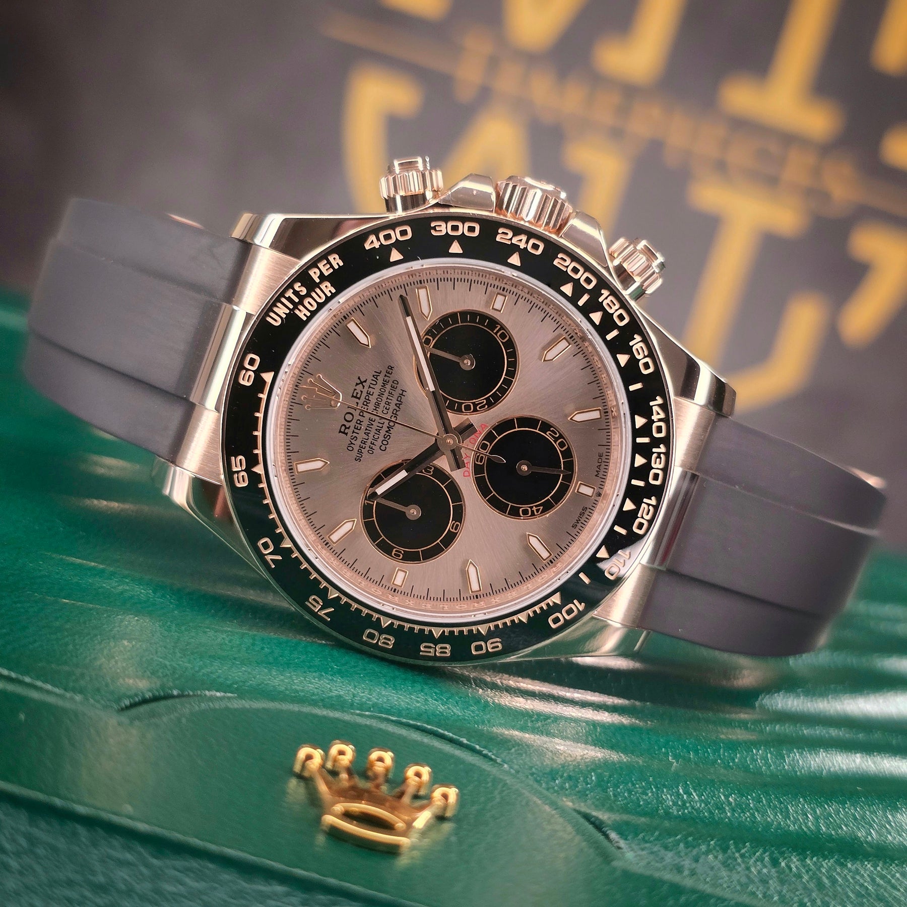 Rolex Cosmograph Daytona 126515LN Oysterflex front view