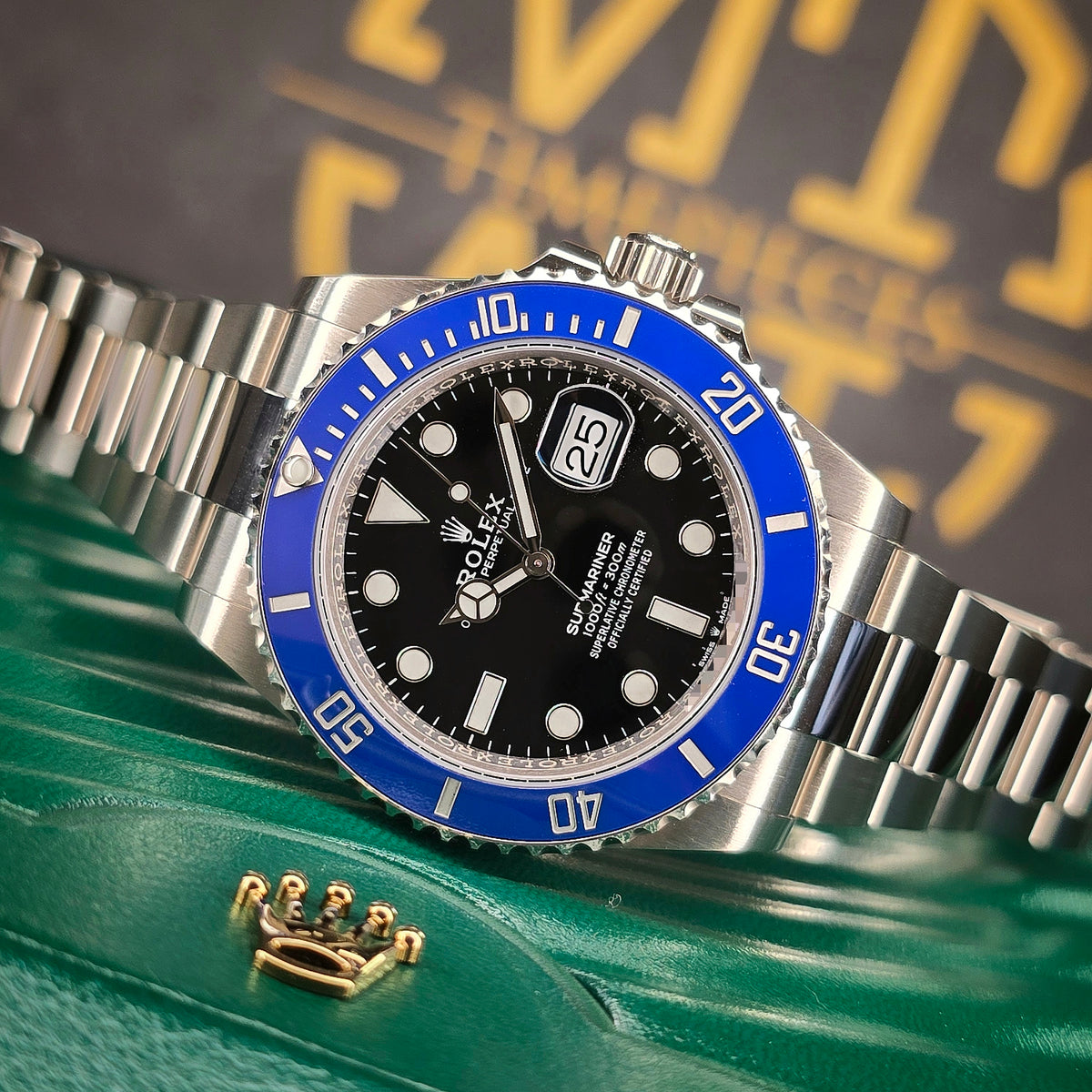 Rolex Submariner Date 126619LB Cookie Monster front view