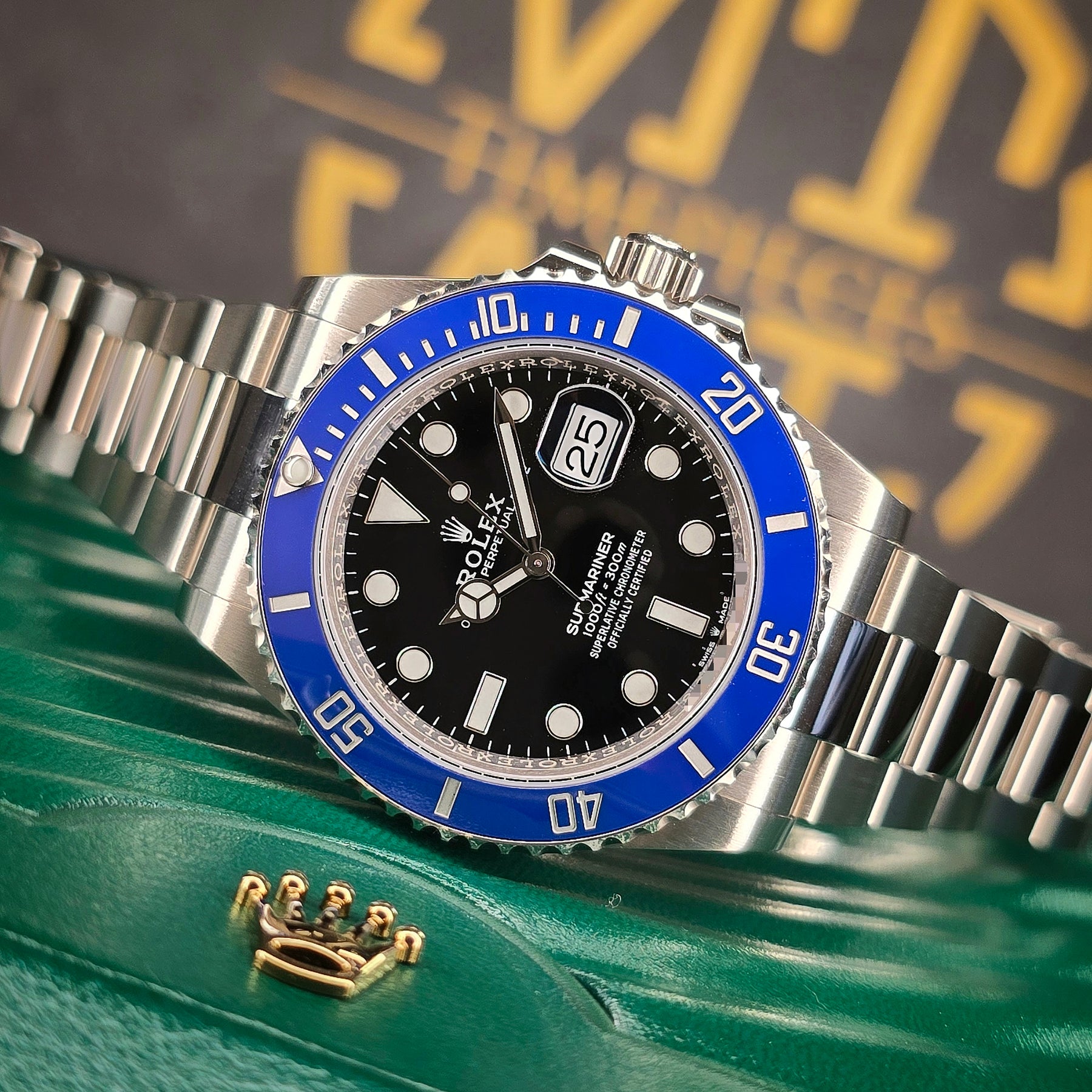 Rolex Submariner Date 126619LB Cookie Monster front view