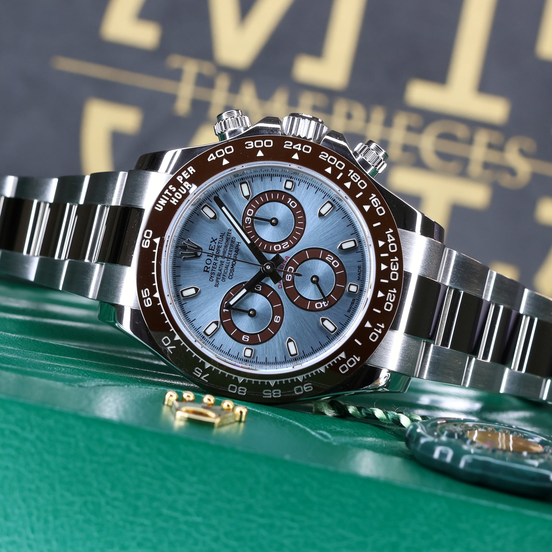 Rolex Daytona Platinum 116506 front view