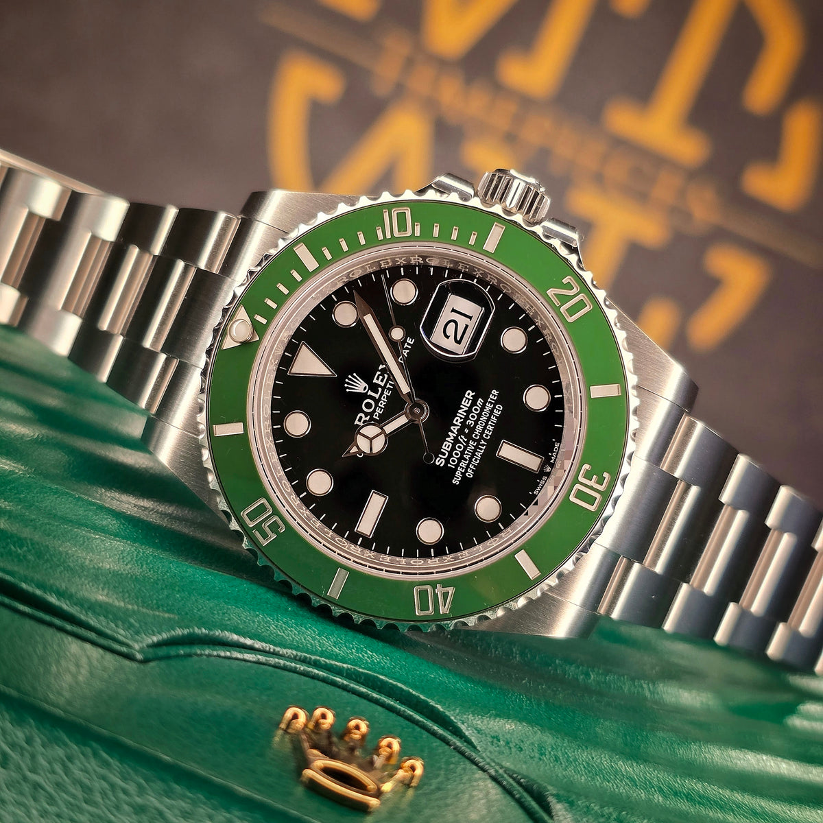 Rolex Submariner Date 126610LV Starbucks front view