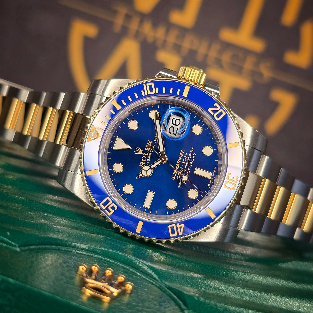 Rolex Submariner Date 116613LB Bluesy front view