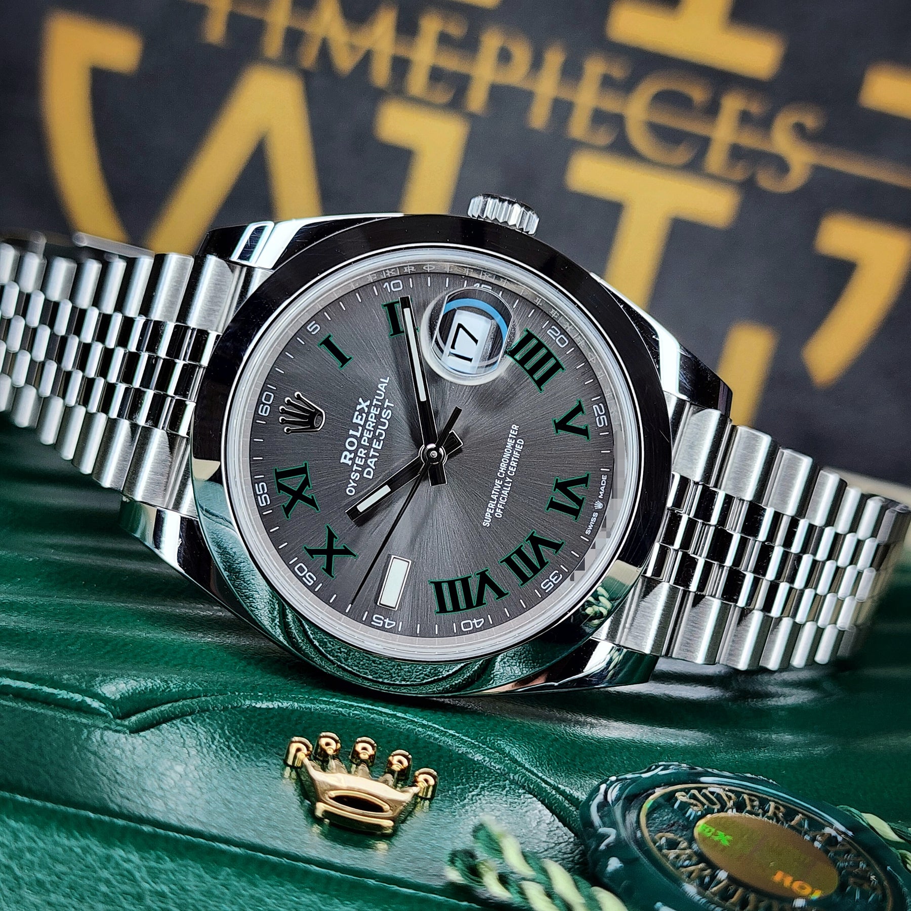 Rolex Datejust Wimbledon 126300 front view