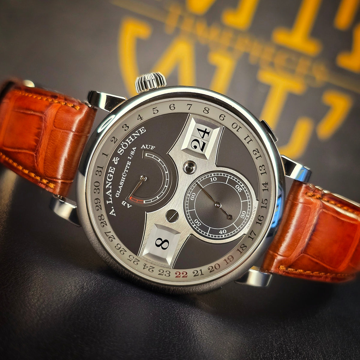 A. Lange & Sohne Zeitwerk Date 148.038 front