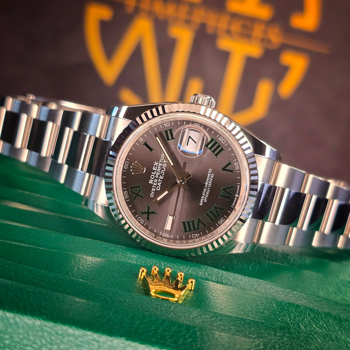 Rolex Datejust 126234 Wimbledon front