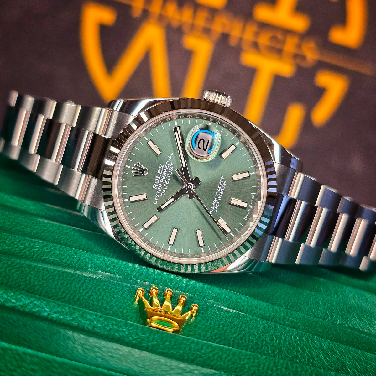 Rolex Datejust 126234 Mint Green Oyster dial