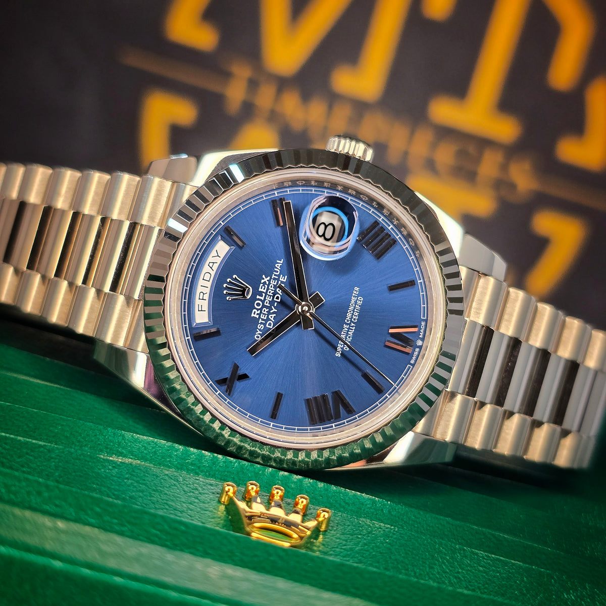 Rolex Day-Date 228239 White Gold Blue dial