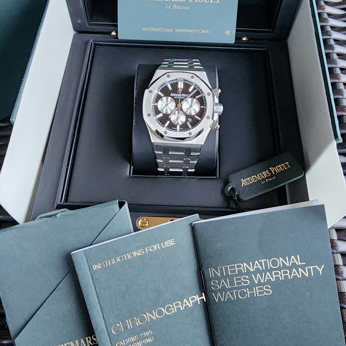 Audemars Piguet Royal Oak 41mm Reverse Panda full set view