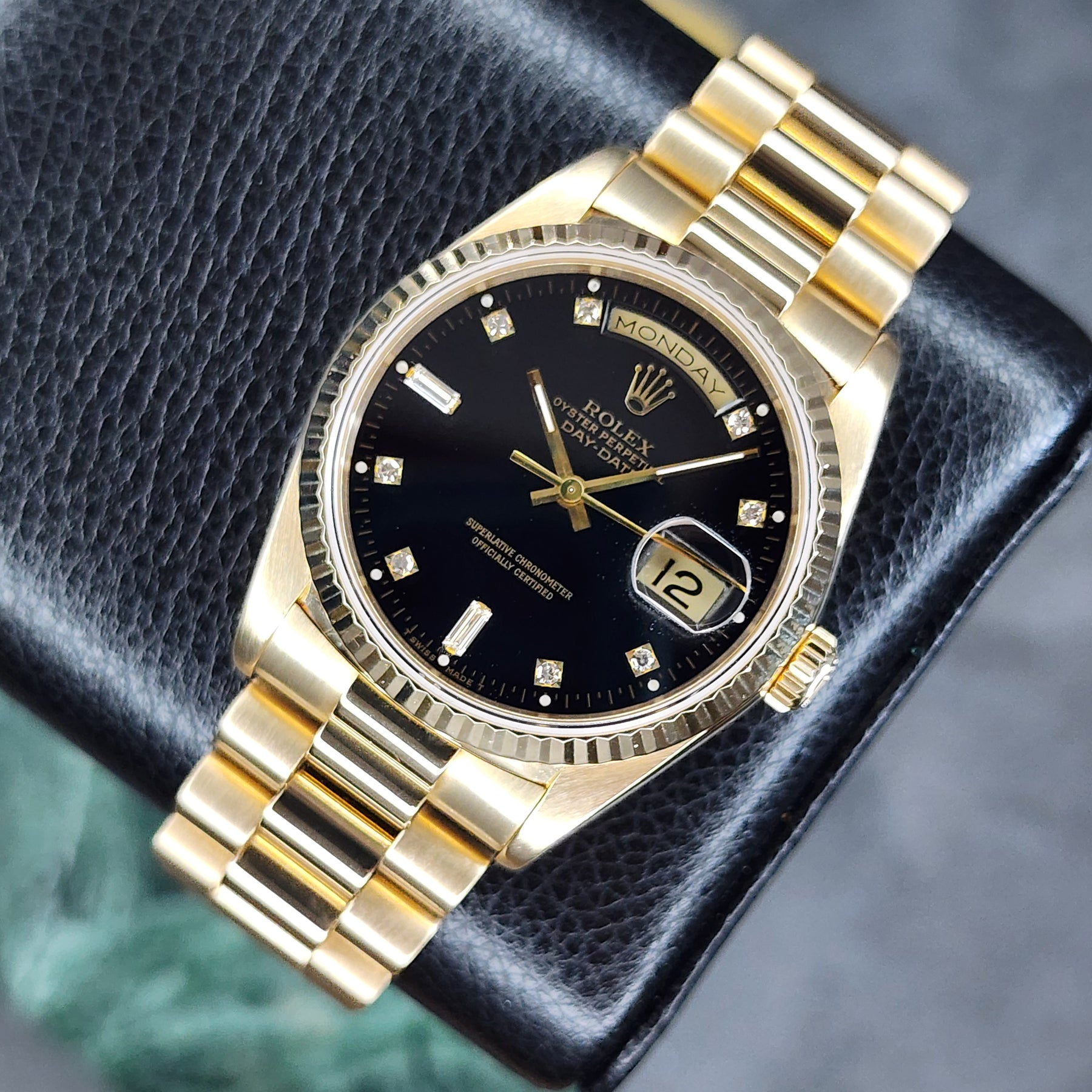 Rolex Day-Date 36 Diamond Baguette Dial 18238