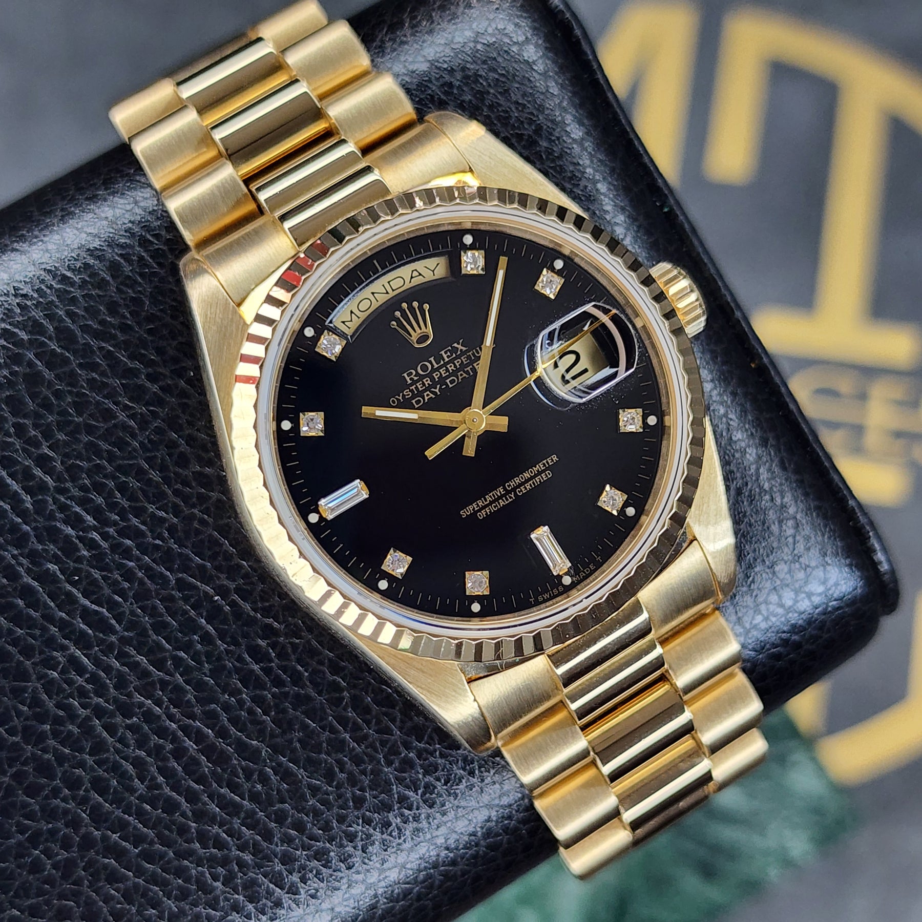 Rolex Day-Date 36 Diamond Baguette Dial 18238