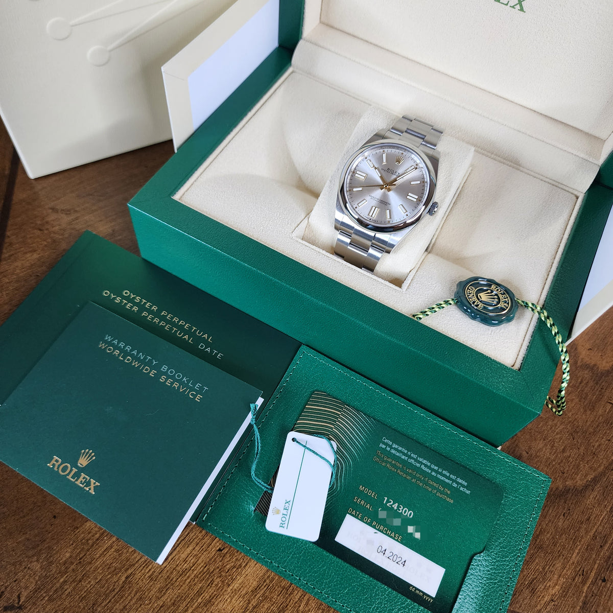 Rolex Oyster Perpetual Silver Dial 41MM