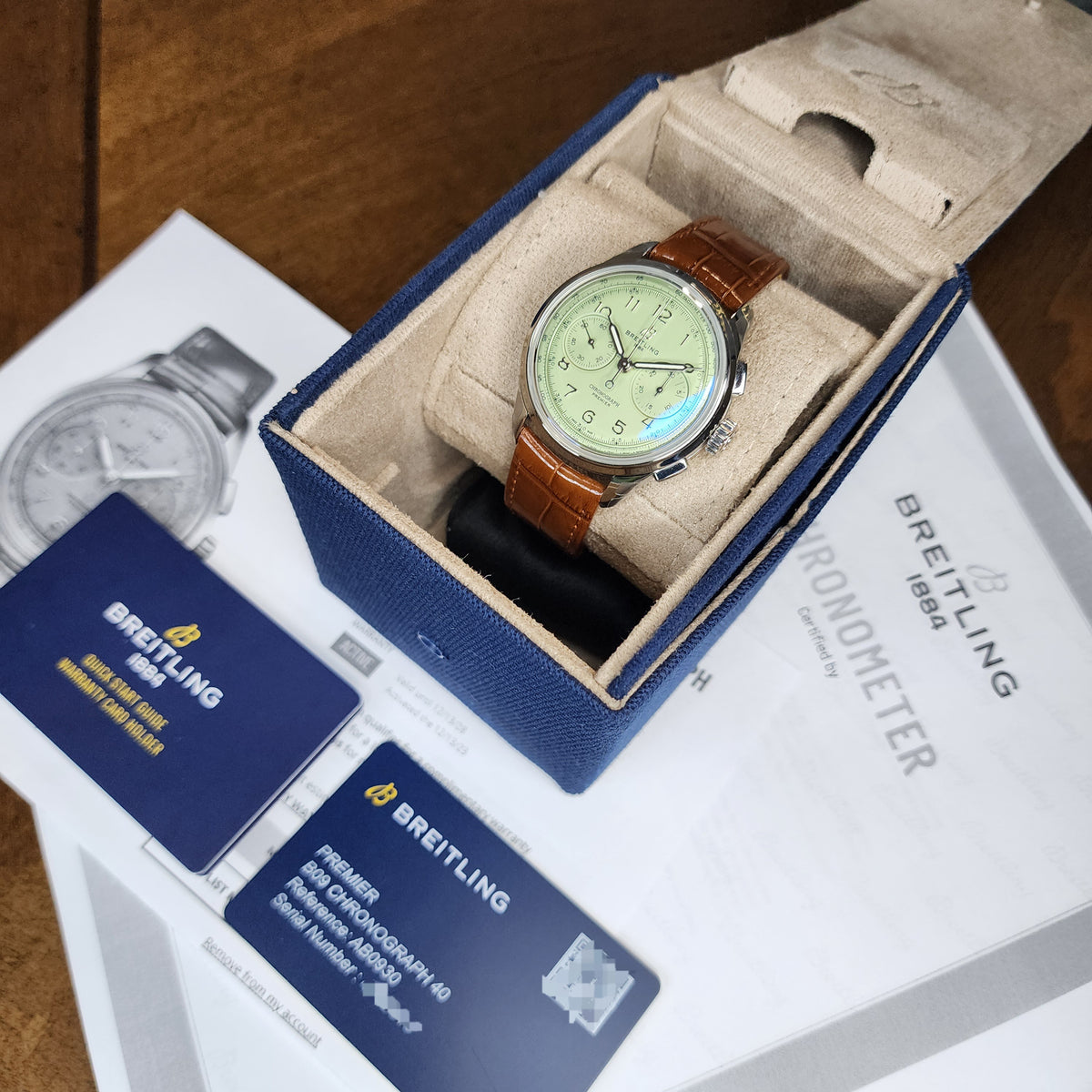 Breitling Permier B09 Pistachio 40mm