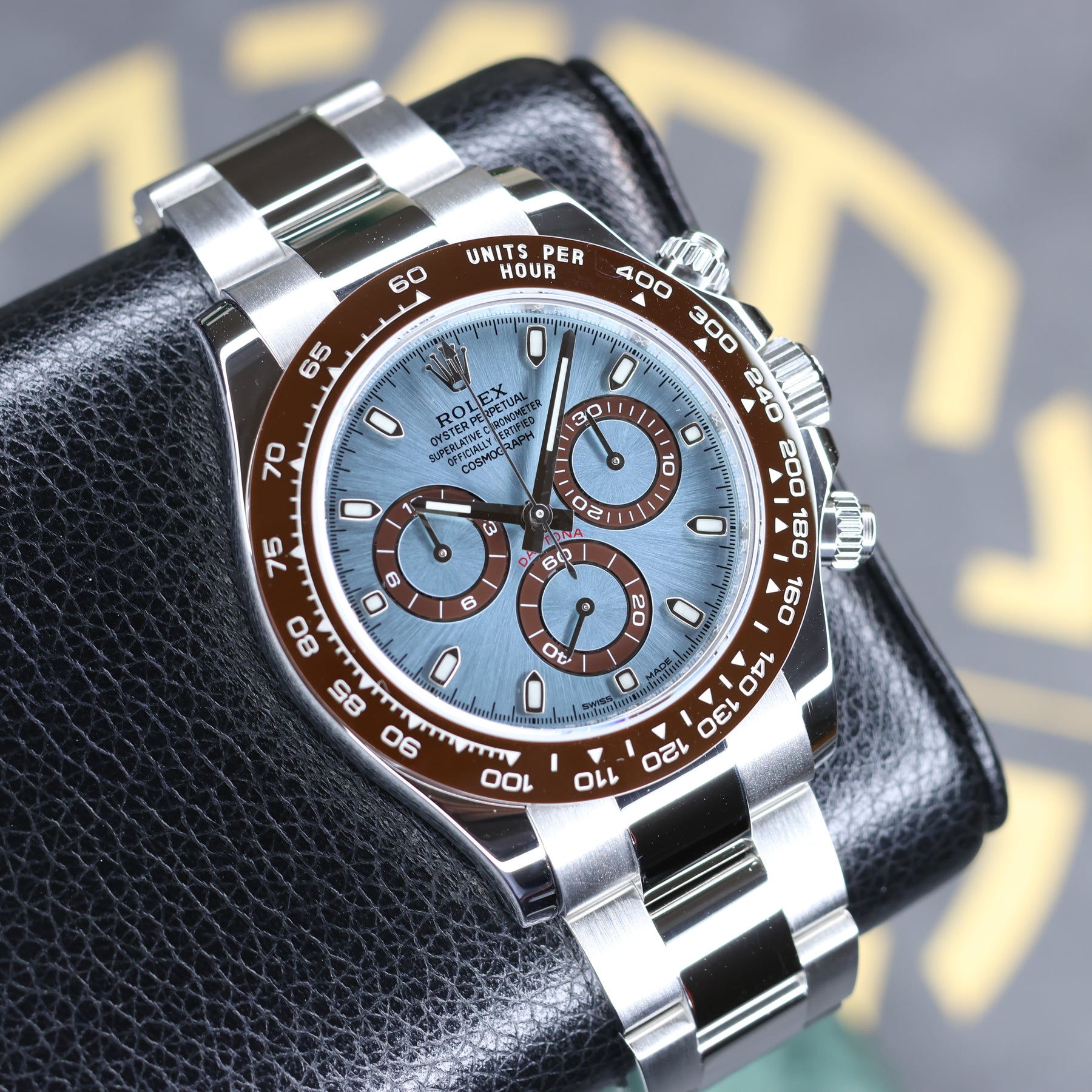 Rolex Daytona Platinum 116506 dial view