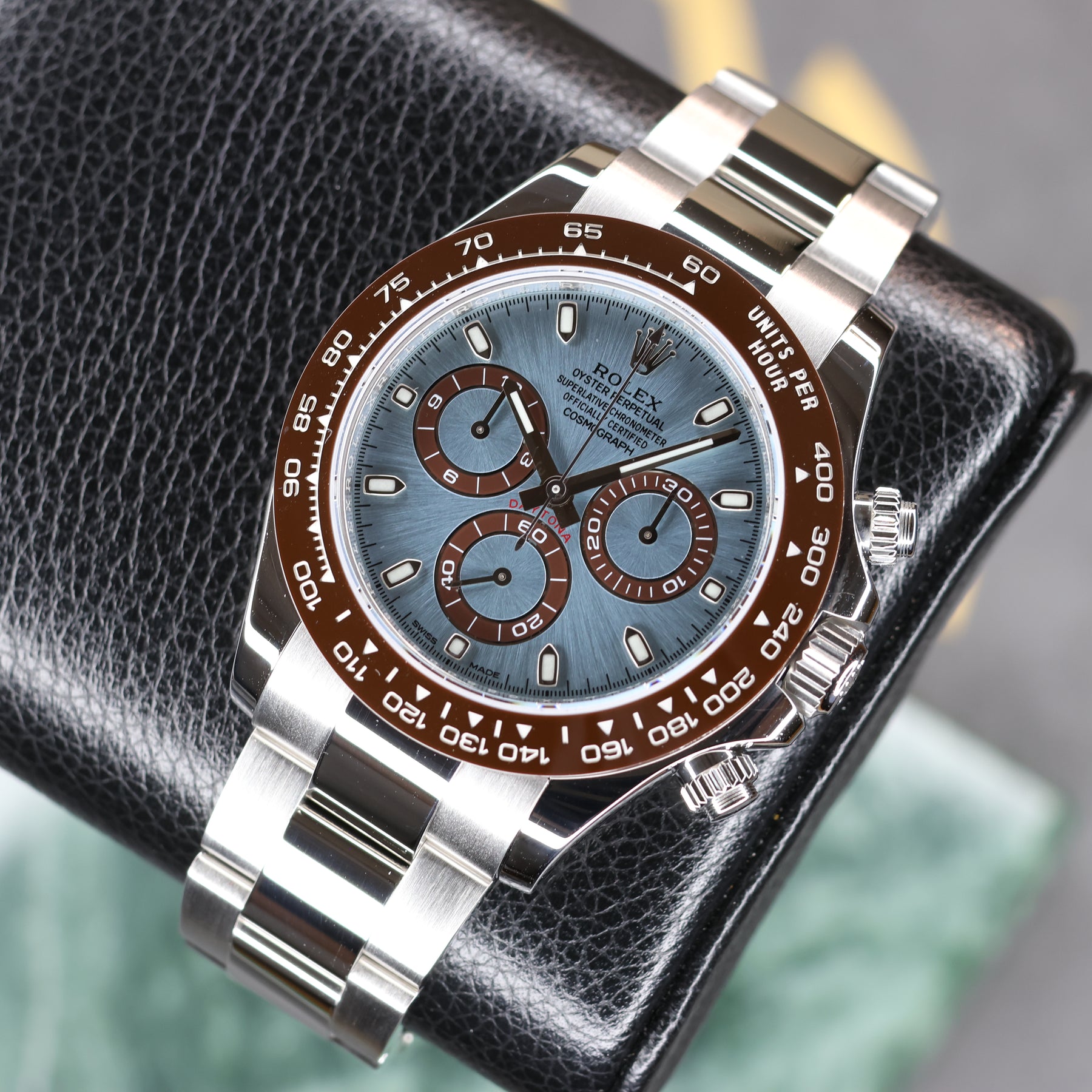 Rolex Daytona Platinum 116506 dial view