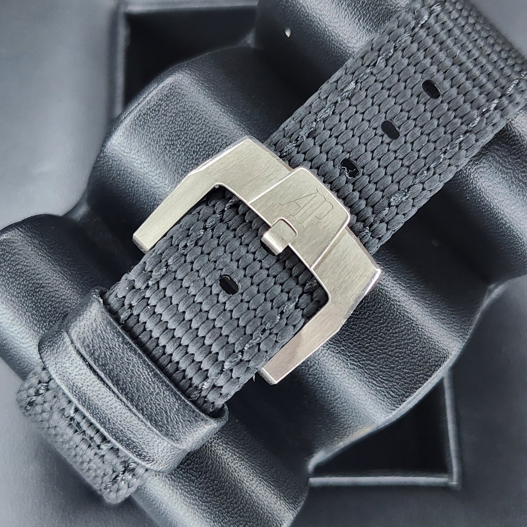AP Code 11.59 Fly Back Chronograph 41mm tang buckle view