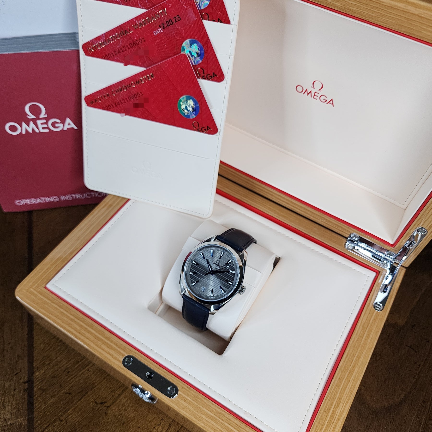 Omega Seamaster Aqua Terra 41mm full set view
