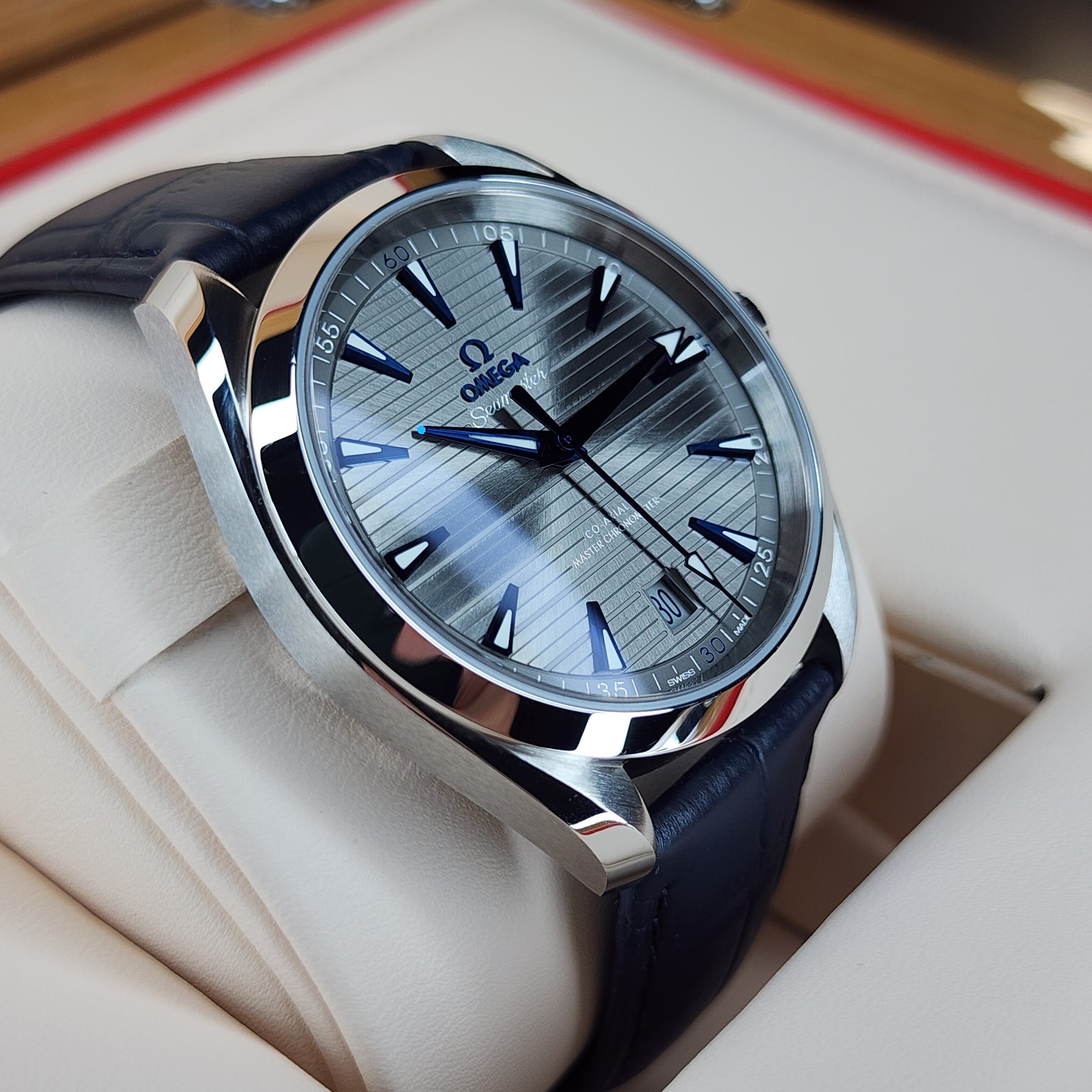 Omega Seamaster Aqua Terra 41mm left view