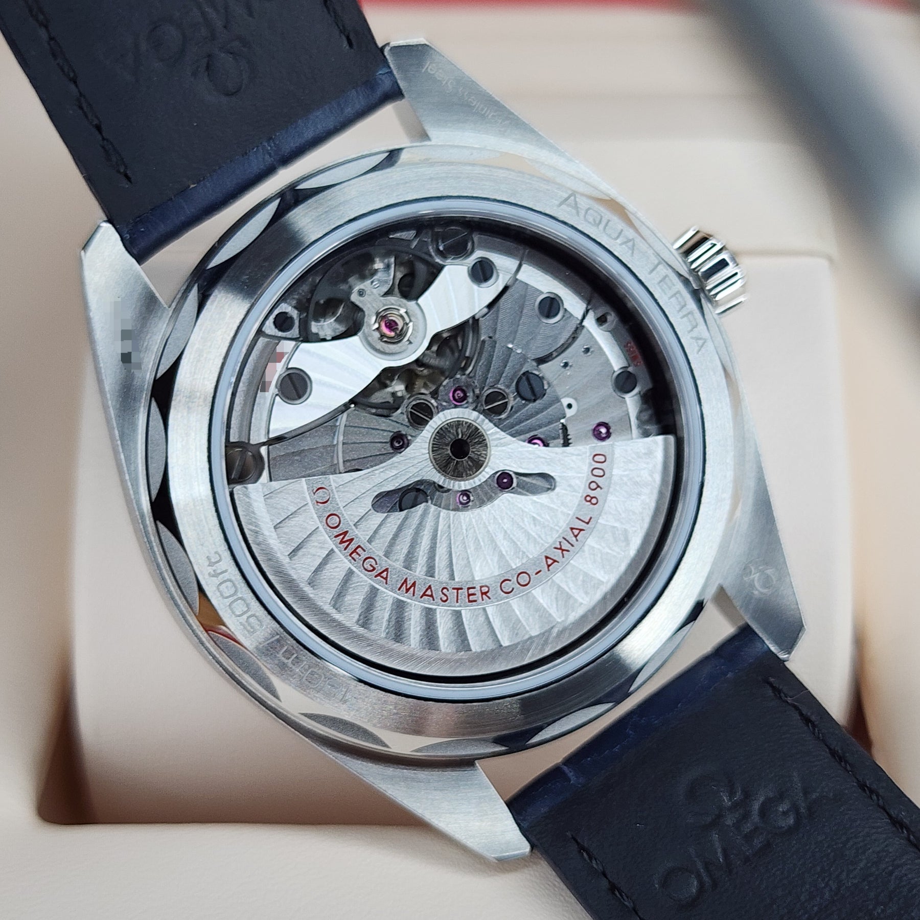 Omega Seamaster Aqua Terra 41mm caseback view