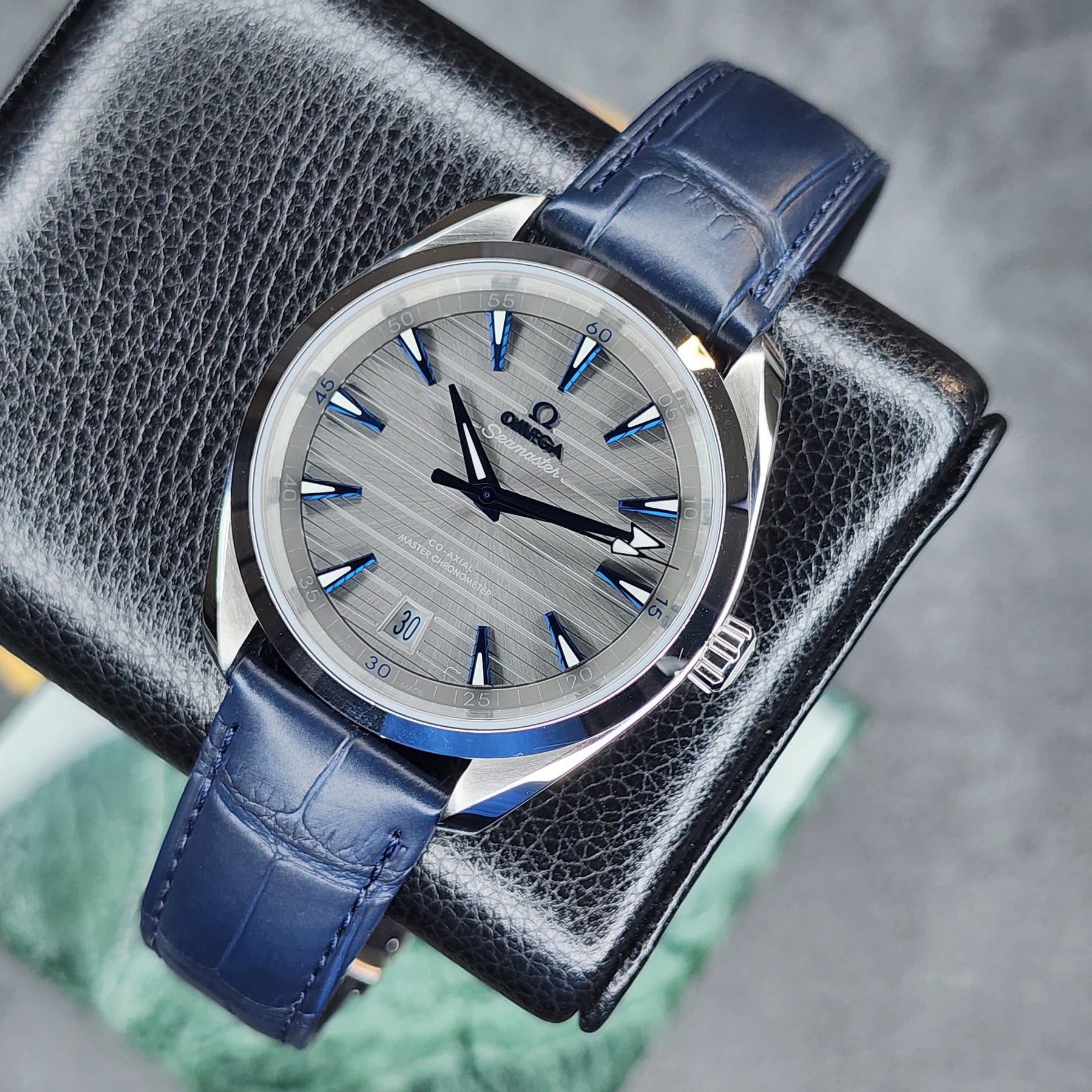 Omega Seamaster Aqua Terra 41mm dial view