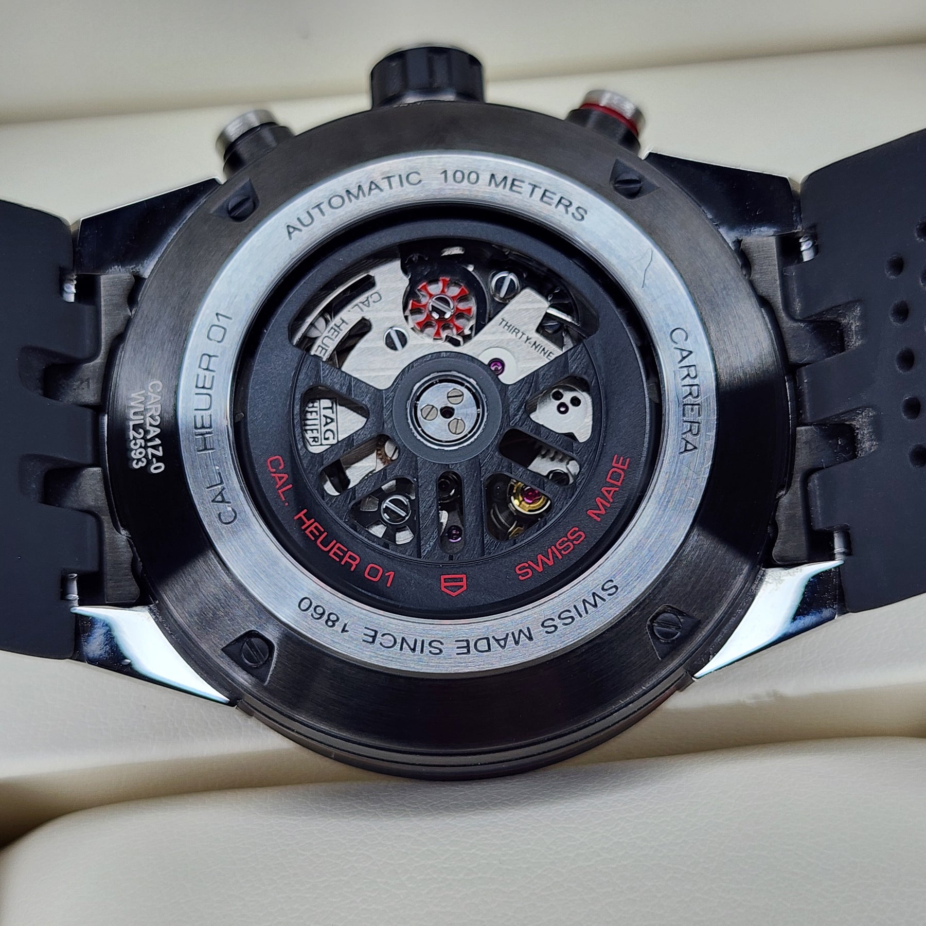 Tag Heuer Carrera Caliber Heuer 01 CAR2A1Z movement view