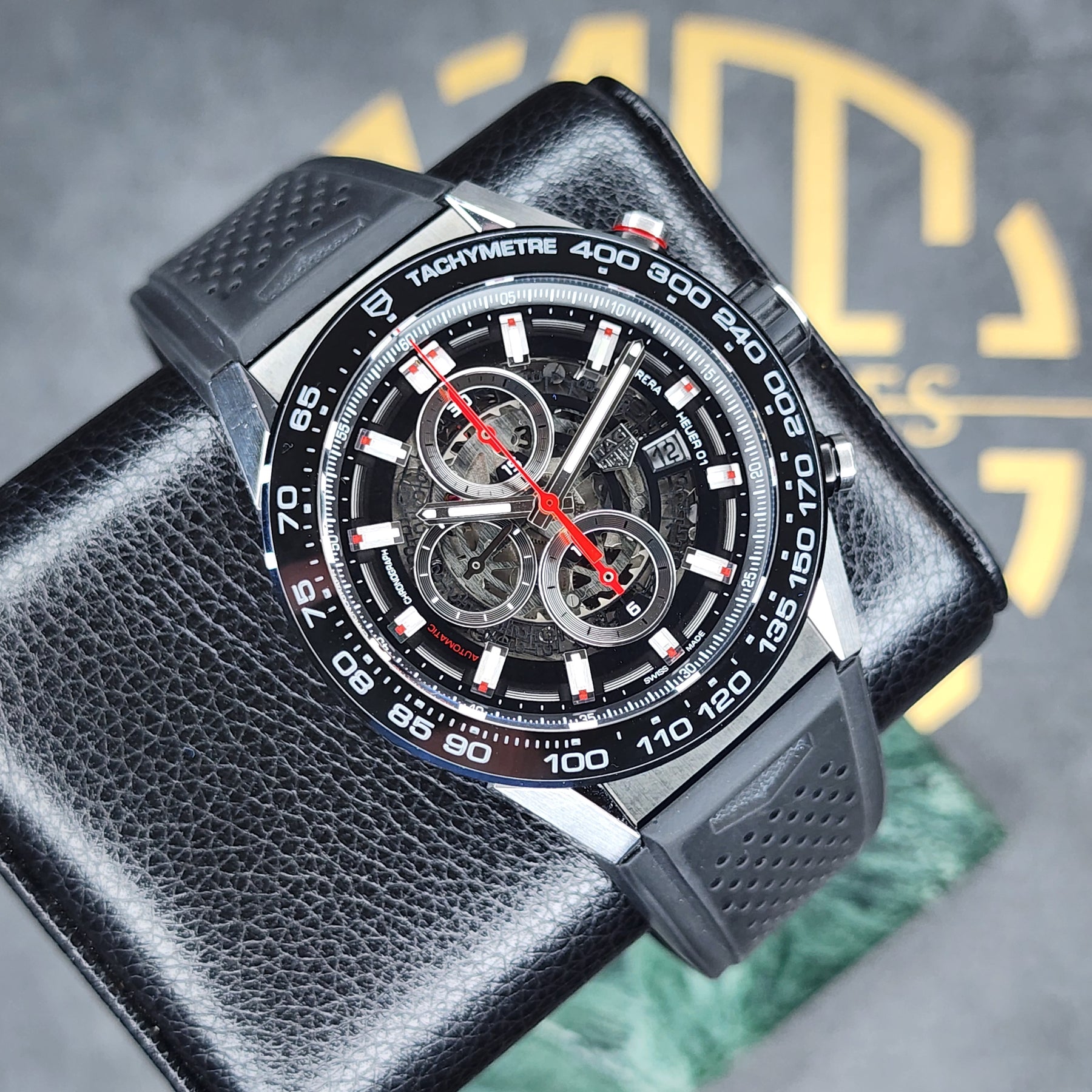 Tag Heuer Carrera Caliber Heuer 01 CAR2A1Z dial view