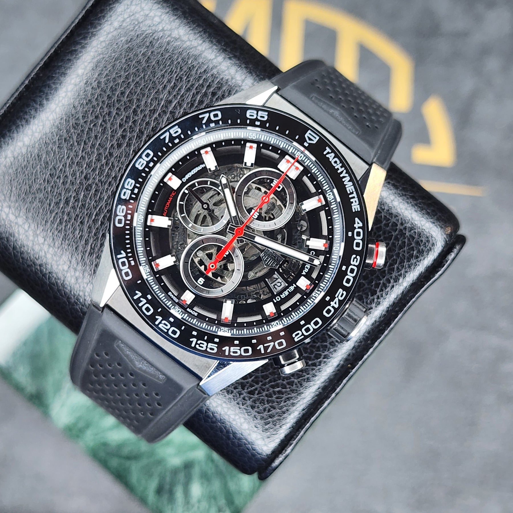 Tag Heuer Carrera Caliber Heuer 01 CAR2A1Z dial view