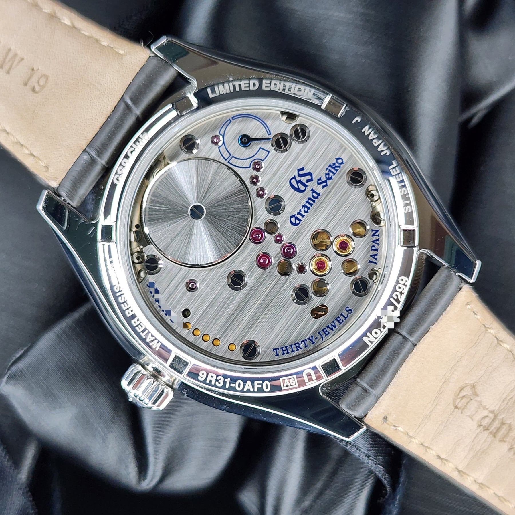 Grand Seiko GS9 Club USA SBGY023 caseback, movement view