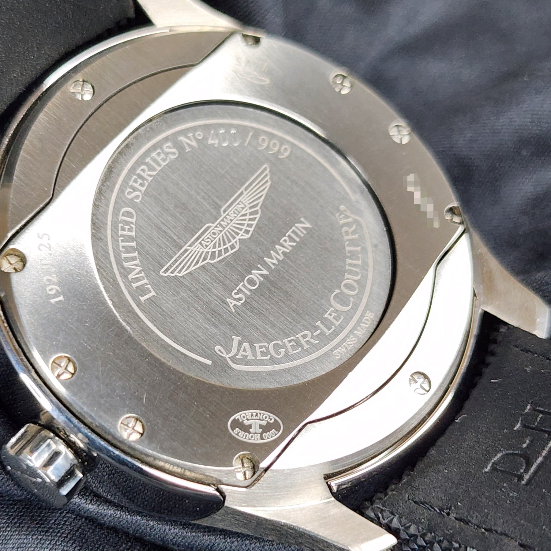 Jaeger-LeCoultre Amvox2 Aston Martin DBS caseback view