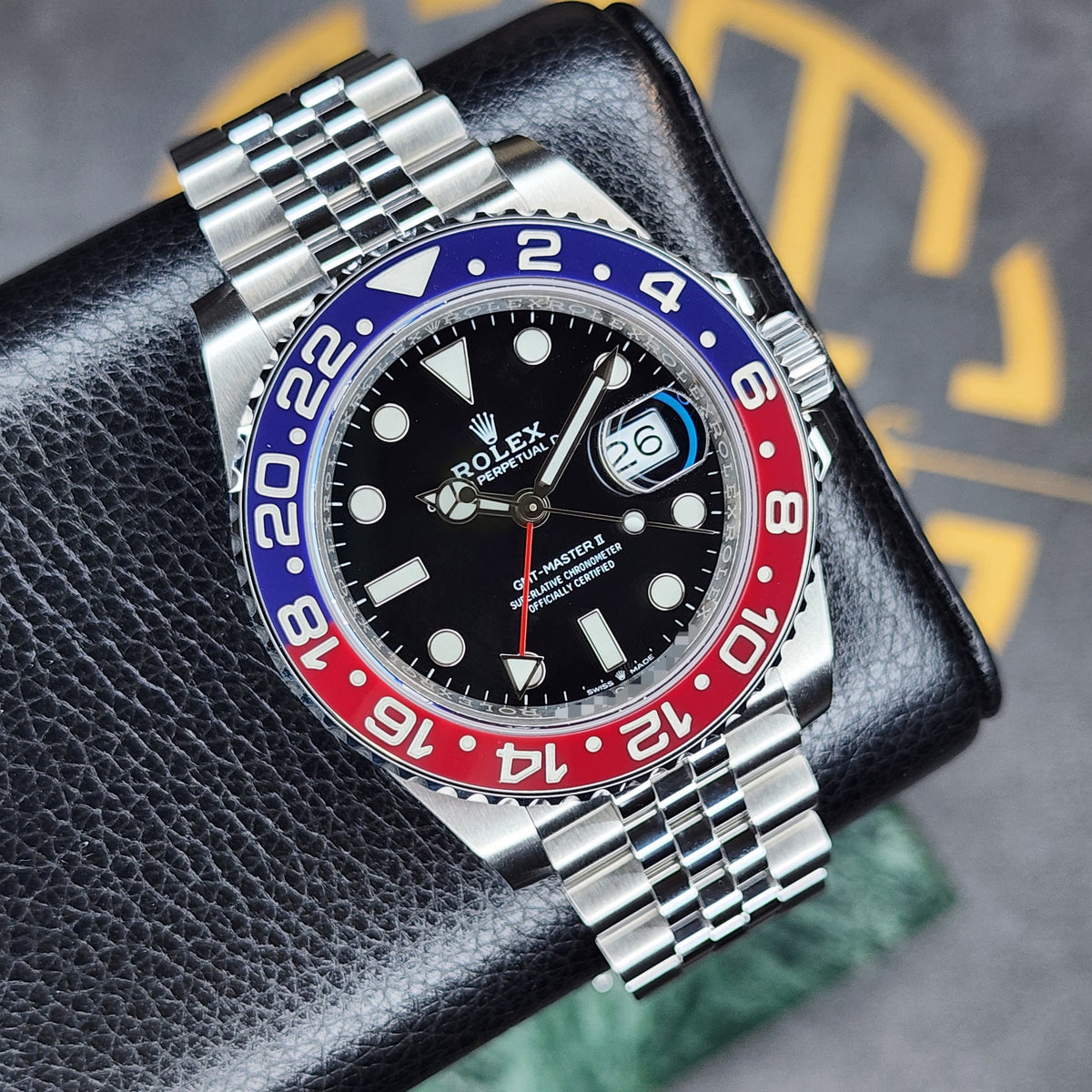 Rolex GMT-Master II 126710BLRO Pepsi front view