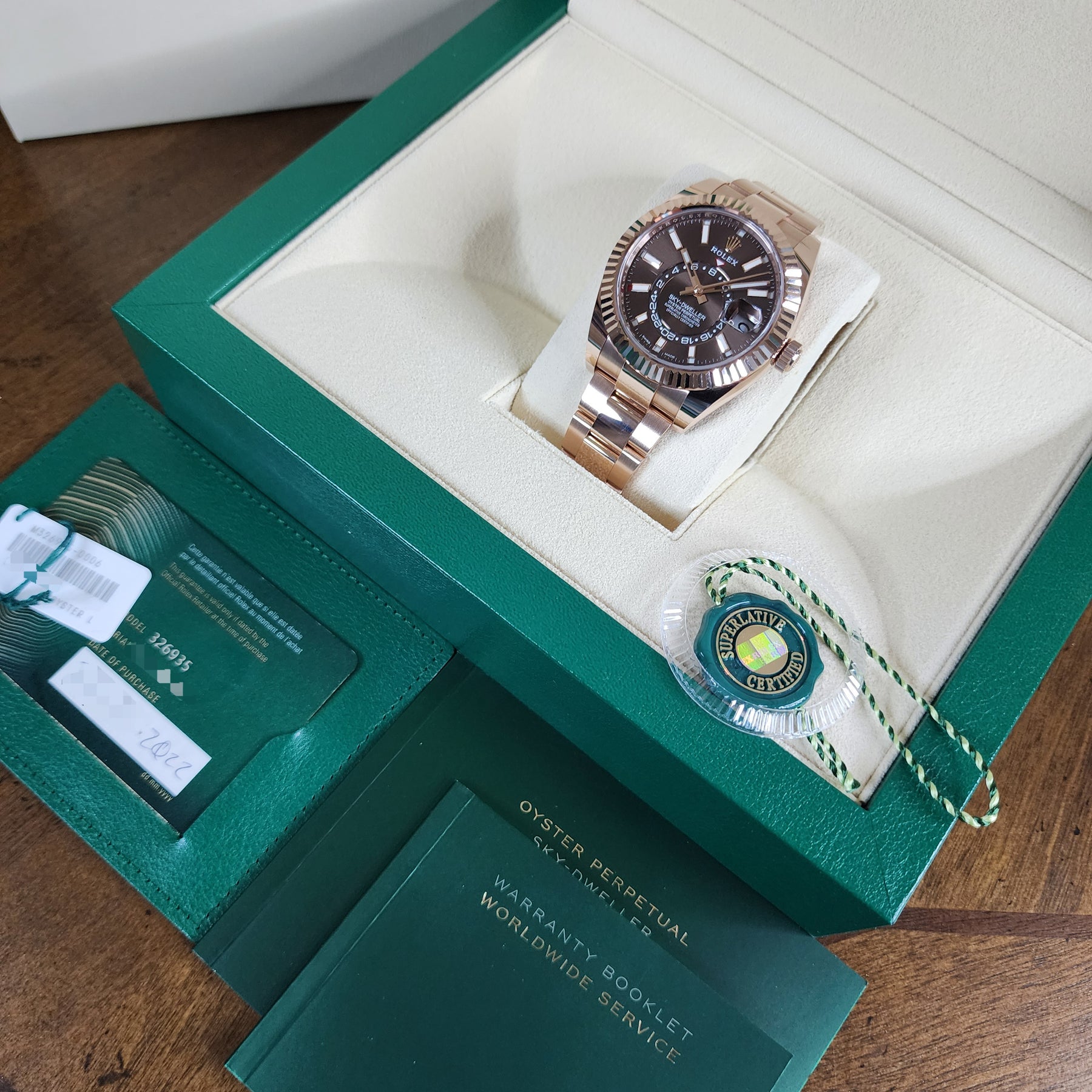 Rolex Sky-Dweller Annual Calendar 326935 full set view
