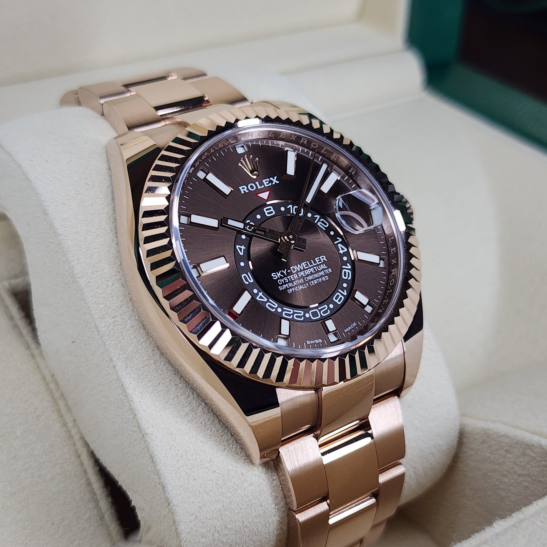 Rolex Sky-Dweller Annual Calendar 326935 left side case view