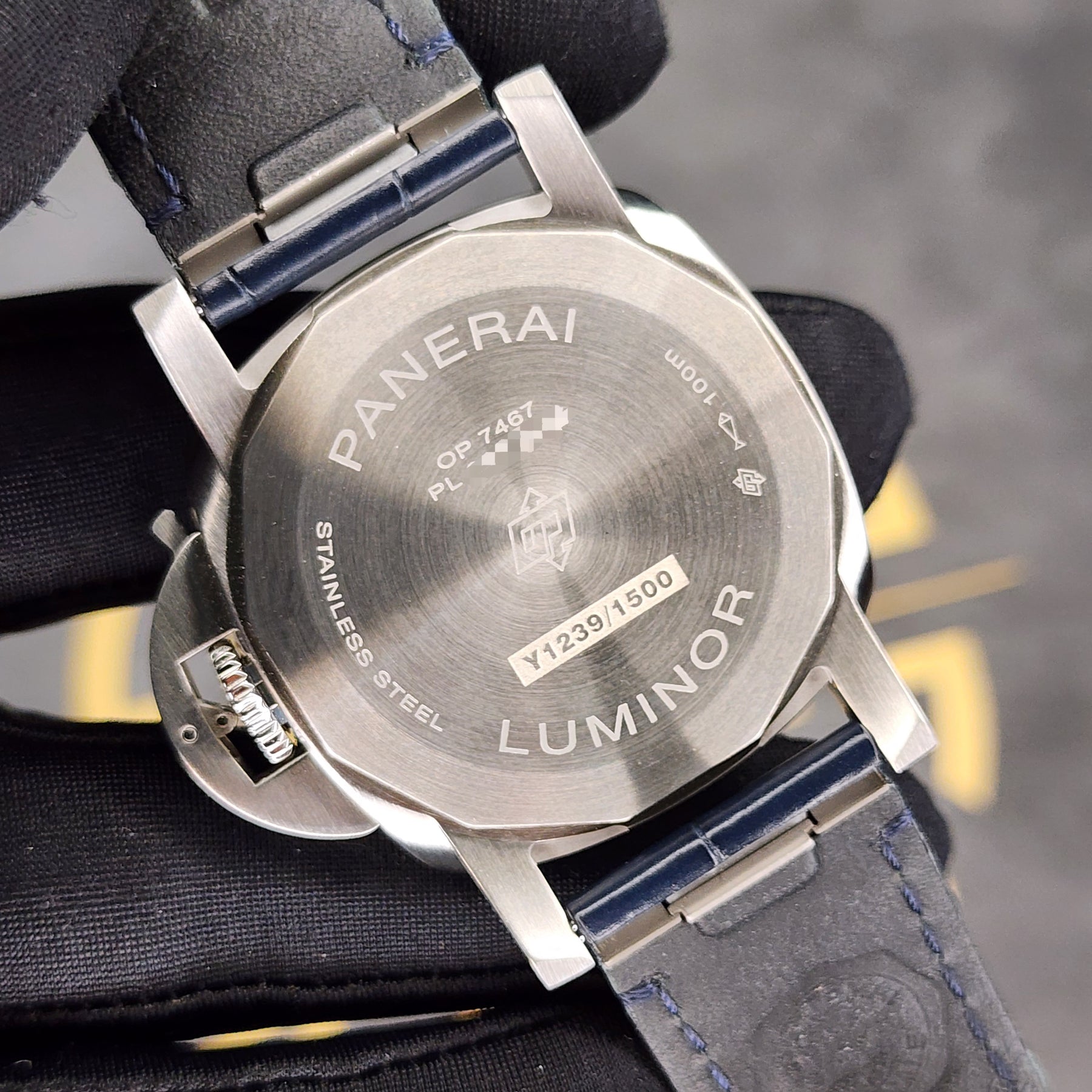 Panerai Quaranta PAM1372 caseback view