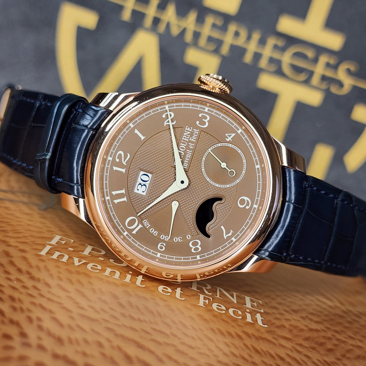 F.P. Journe Octa Lune Automatique Havana front view