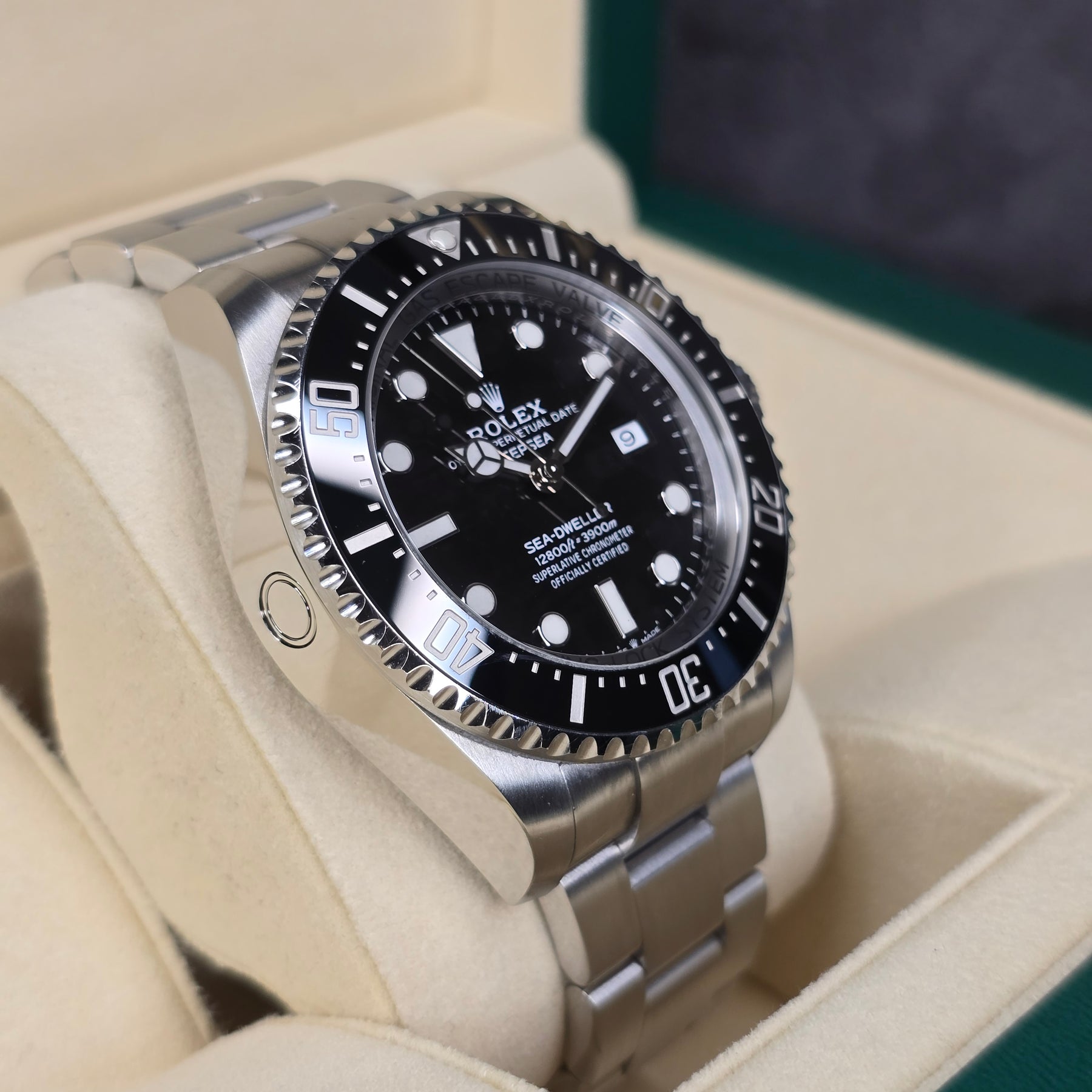 Rolex Deep Sea Sea-Dweller 126660 bezel, case view