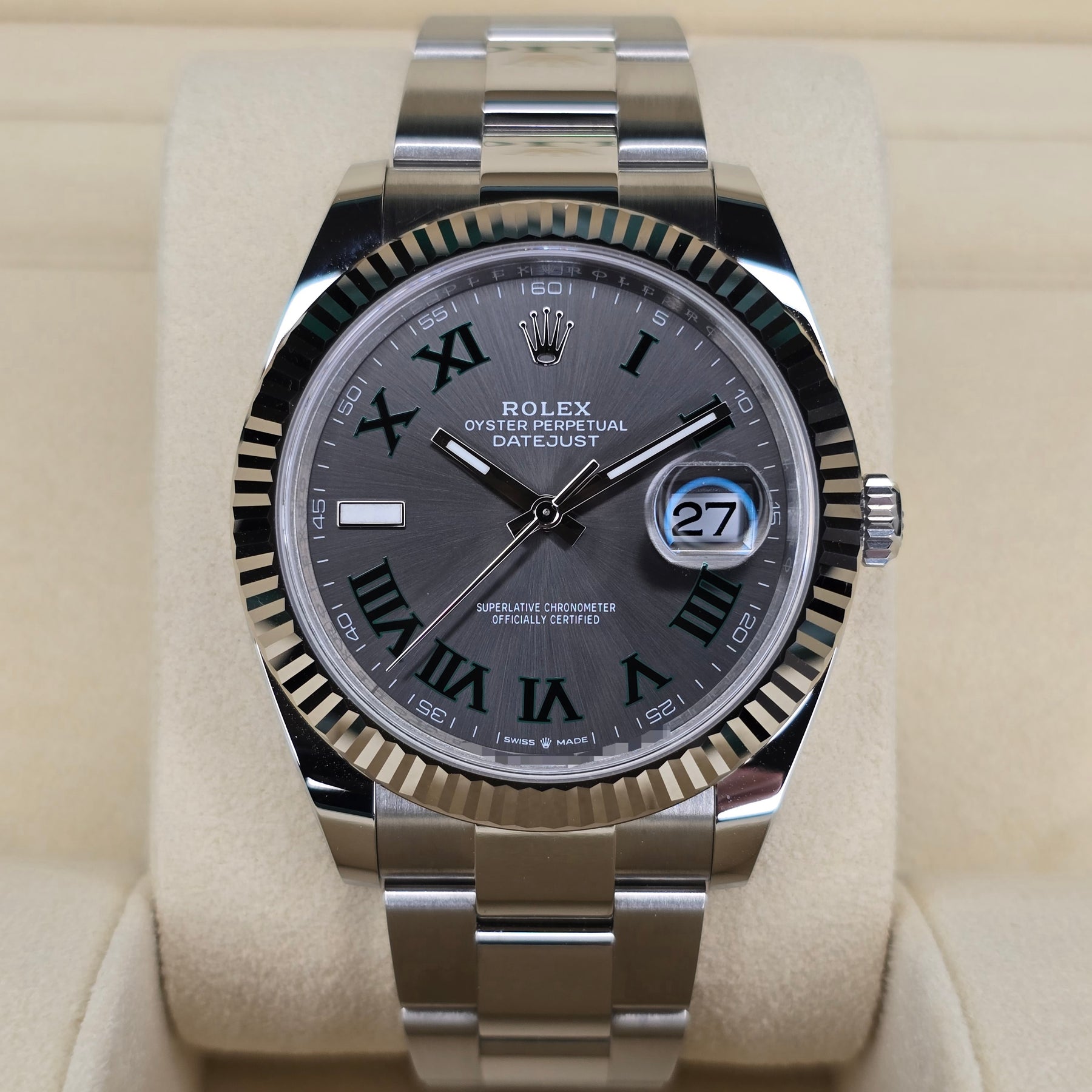 Rolex Datejust Wimbledon 126334 front view