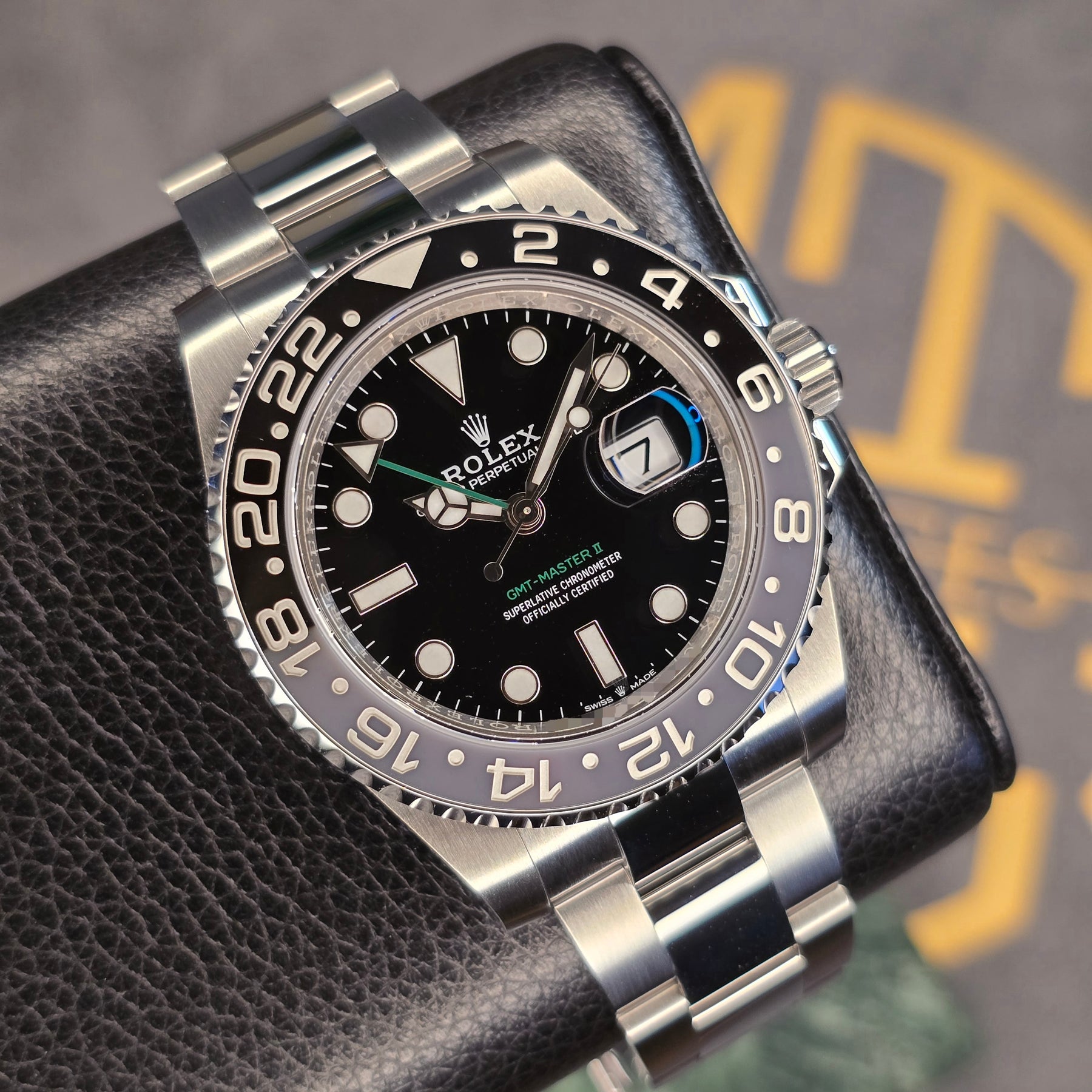 Rolex GMT-Master II John Wayne 126710GRNR front view