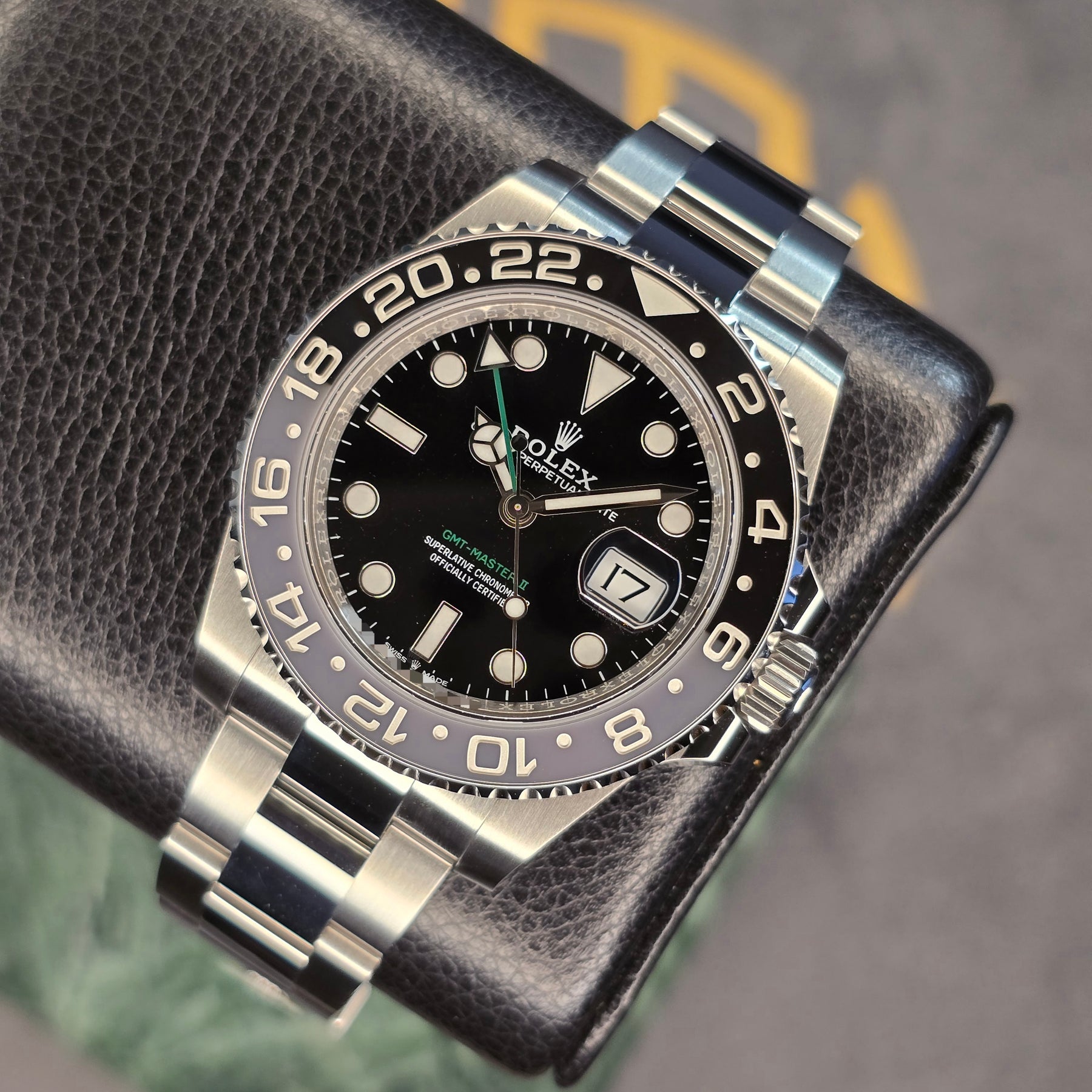 Rolex GMT-Master II John Wayne 126710GRNR front view