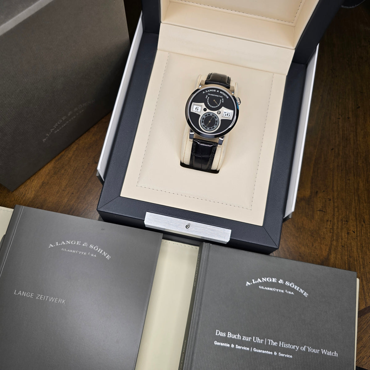 A. Lange & Sohne Zeitwerk 140.029 full set view