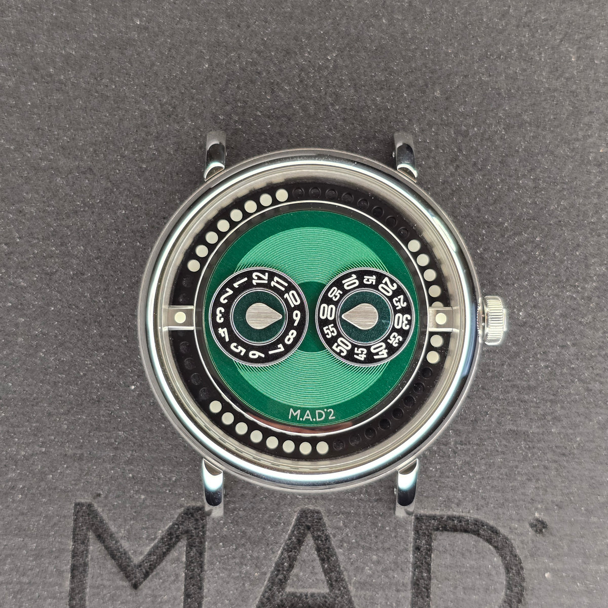 MB&F M.A.D.2 Green Raffle Edition front view