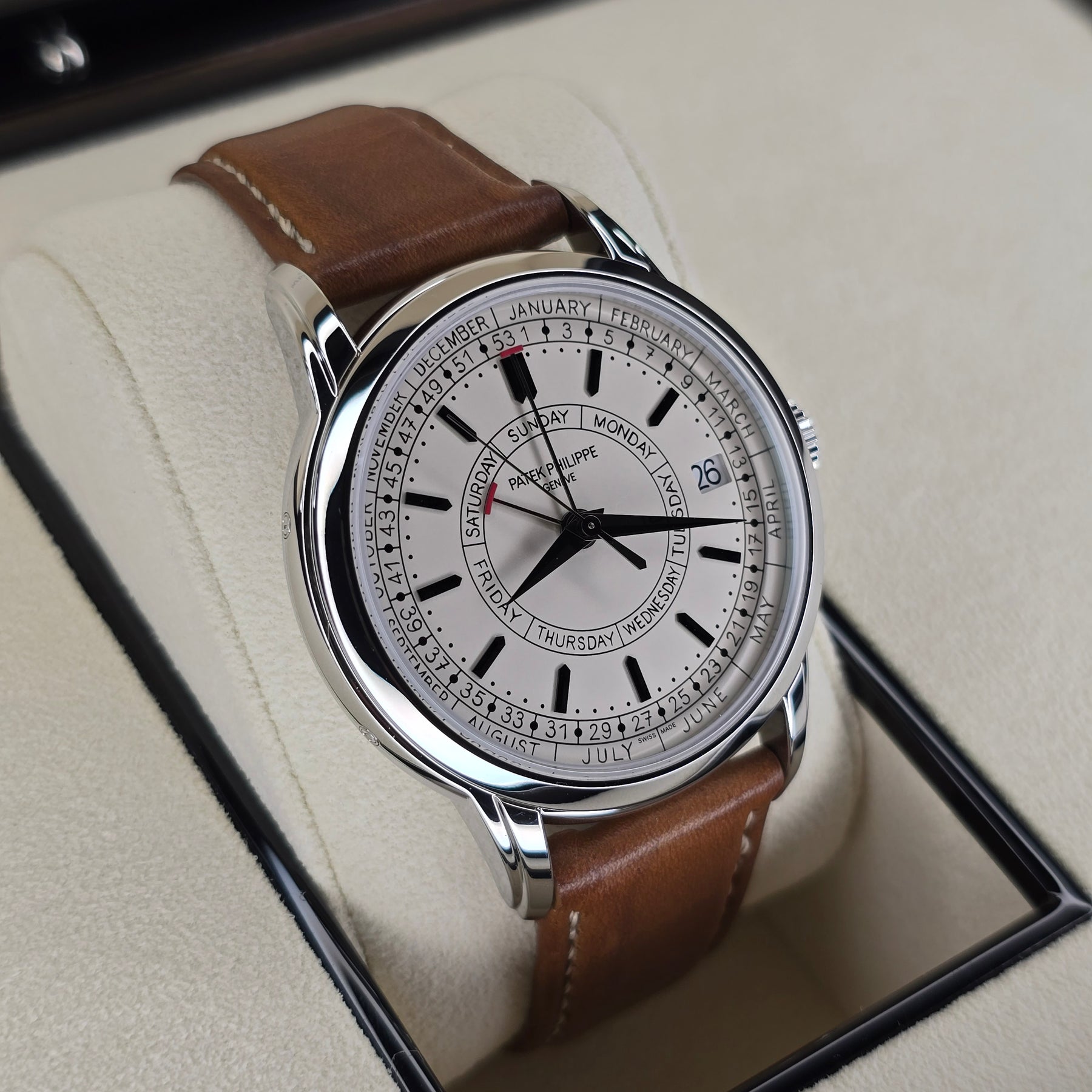 Patek Philippe Weekly Calendar 5212A right side case view