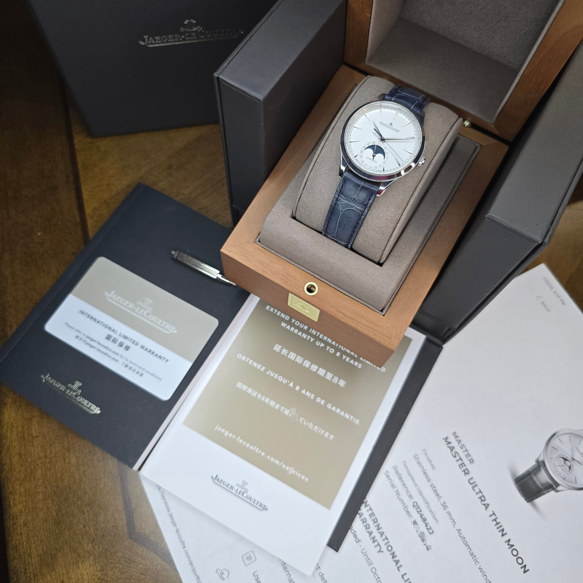 Jeager-LeCoultre Master Ultra Thin Moonphase Q12484 full set