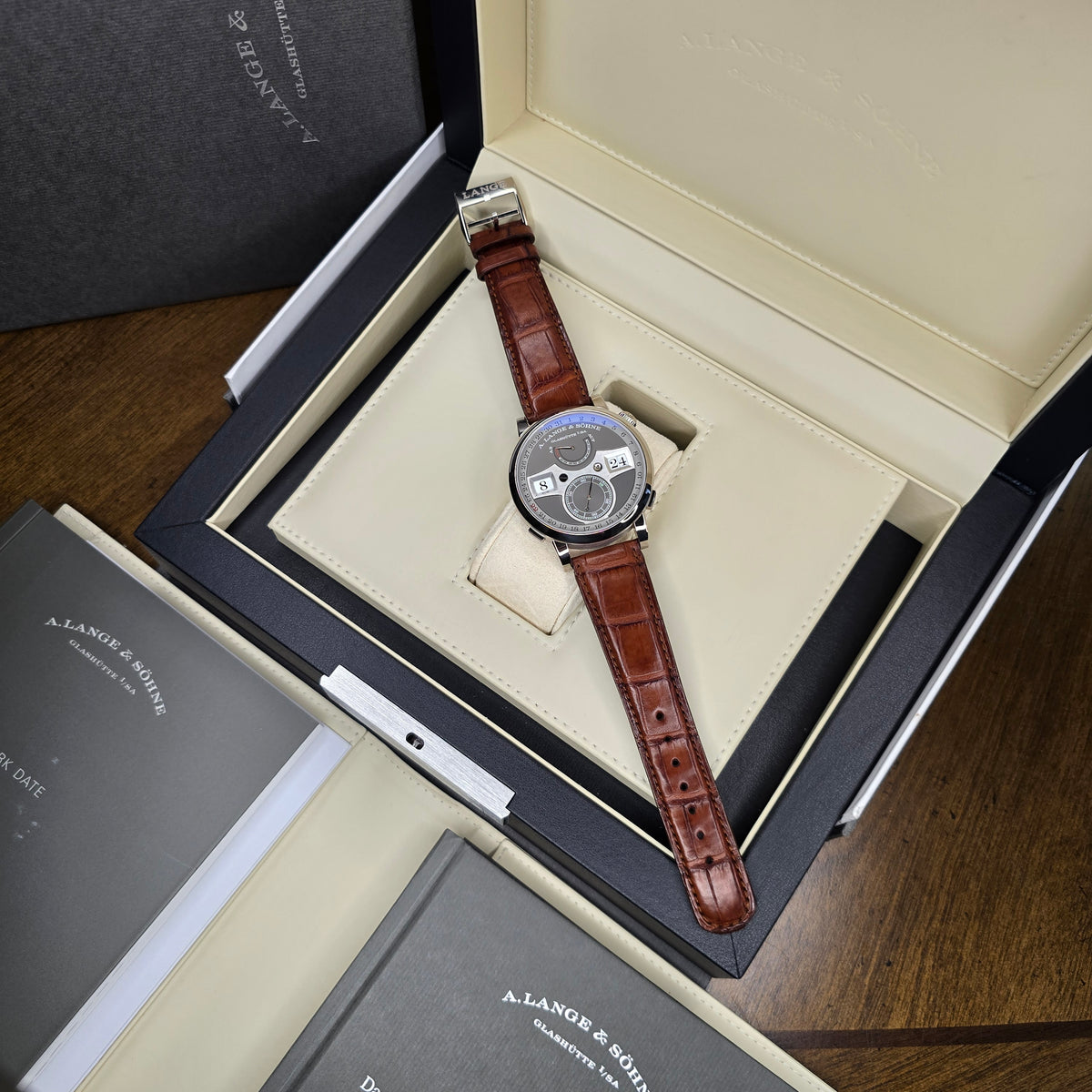 A. Lange & Sohne Zeitwerk Date 148.038 full set