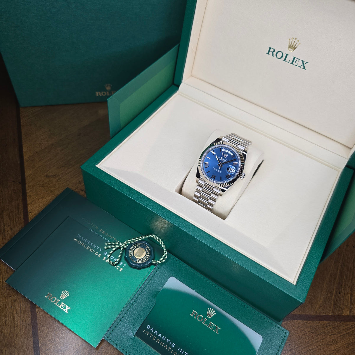 Rolex Day-Date 228239 White Gold full set