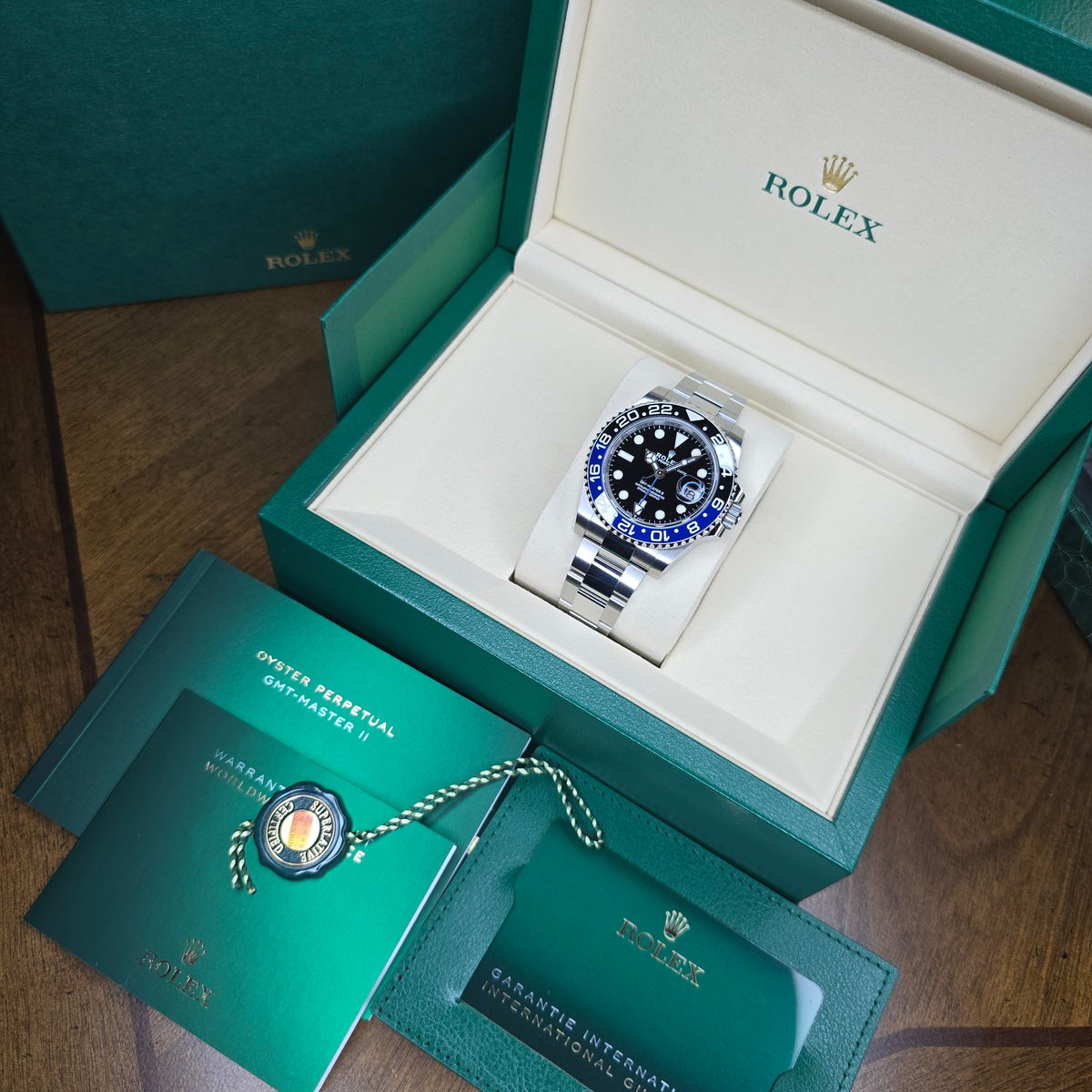 Rolex GMT-Master II 126710BLNR Batman full set