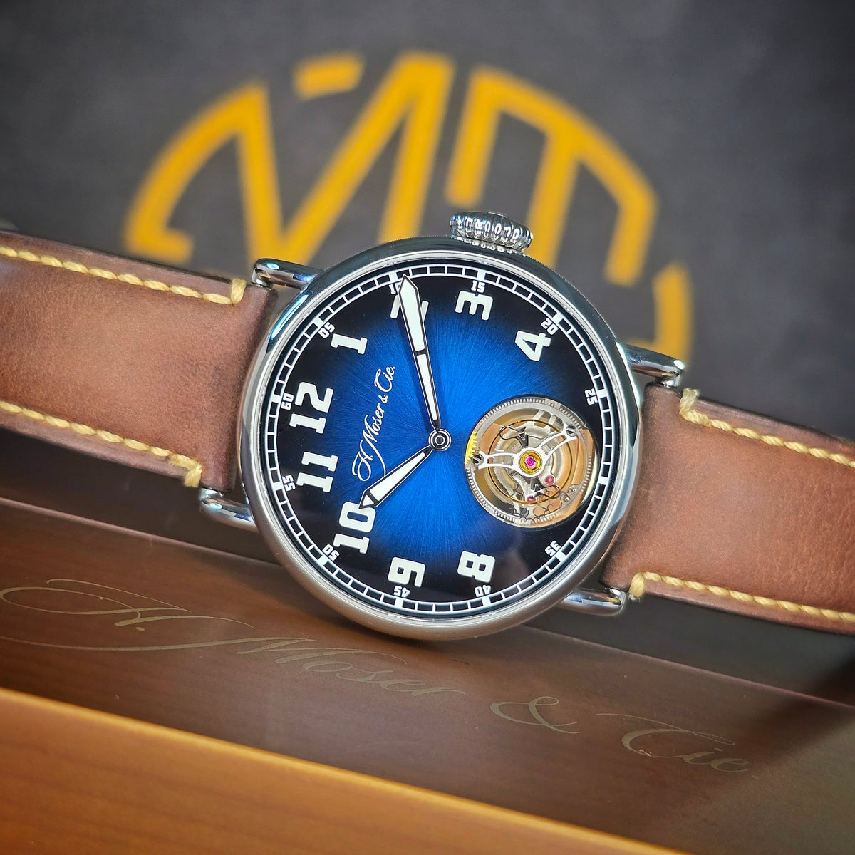 H. Moser & Cie Heritage Tourbillon 8804-1200 dial
