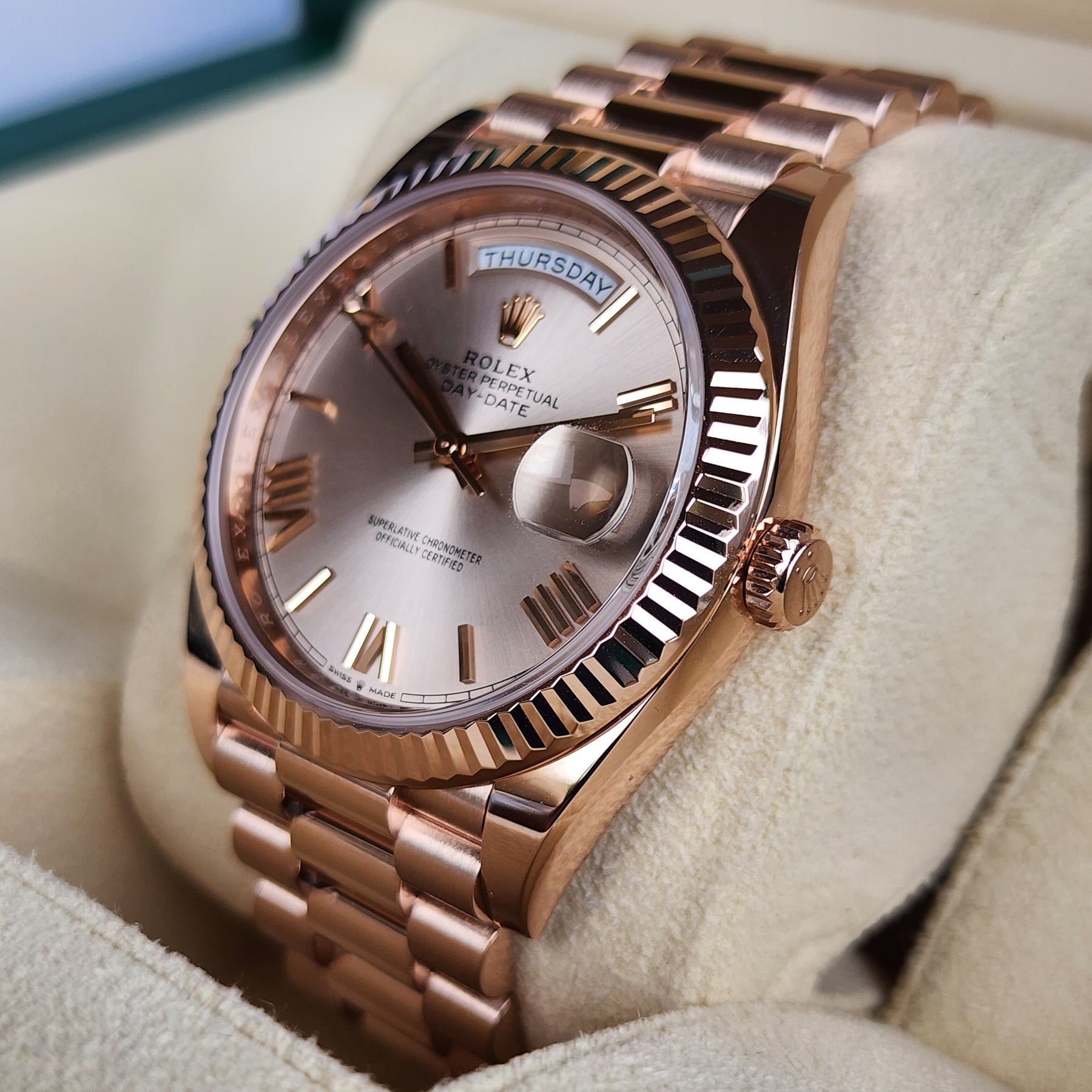 Rolex Day-Date Presidential 228235 right side view