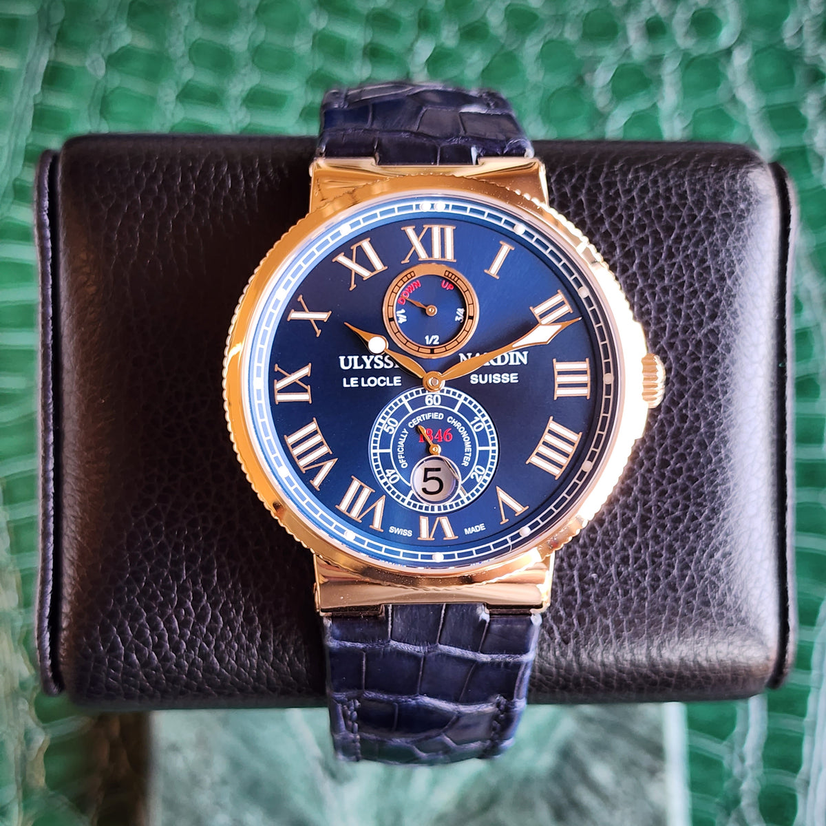 Ulysse Nardin Maxi Marine Rose Gold 266-67/43 front view