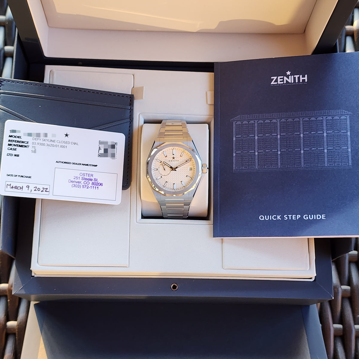 Zenith Defy Skyline full set view